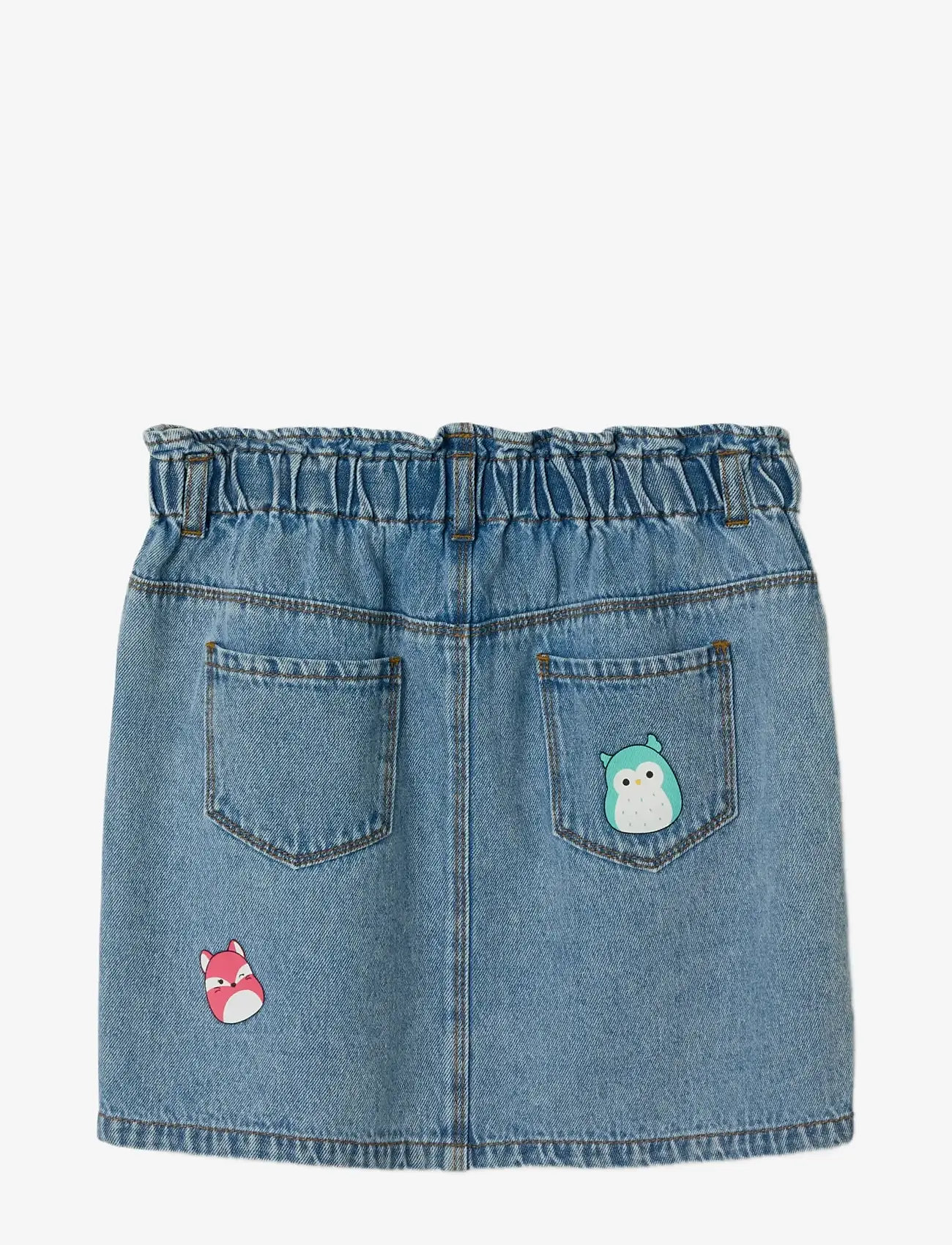 name it - NKFOVA SQUISH DENIM SKIRT BFU - jeansröcke - medium blue denim - 1