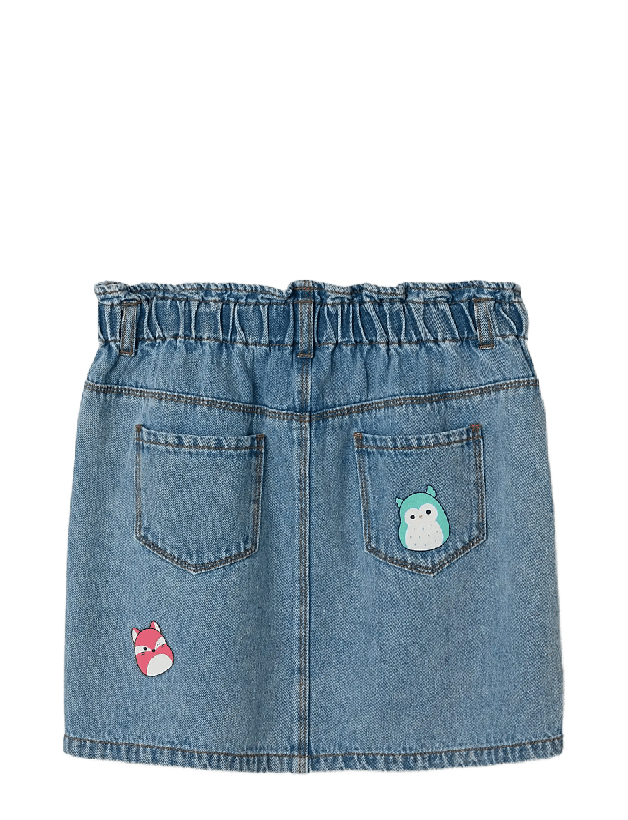 name it - NKFOVA SQUISH DENIM SKIRT BFU - jeansröcke - medium blue denim - 2