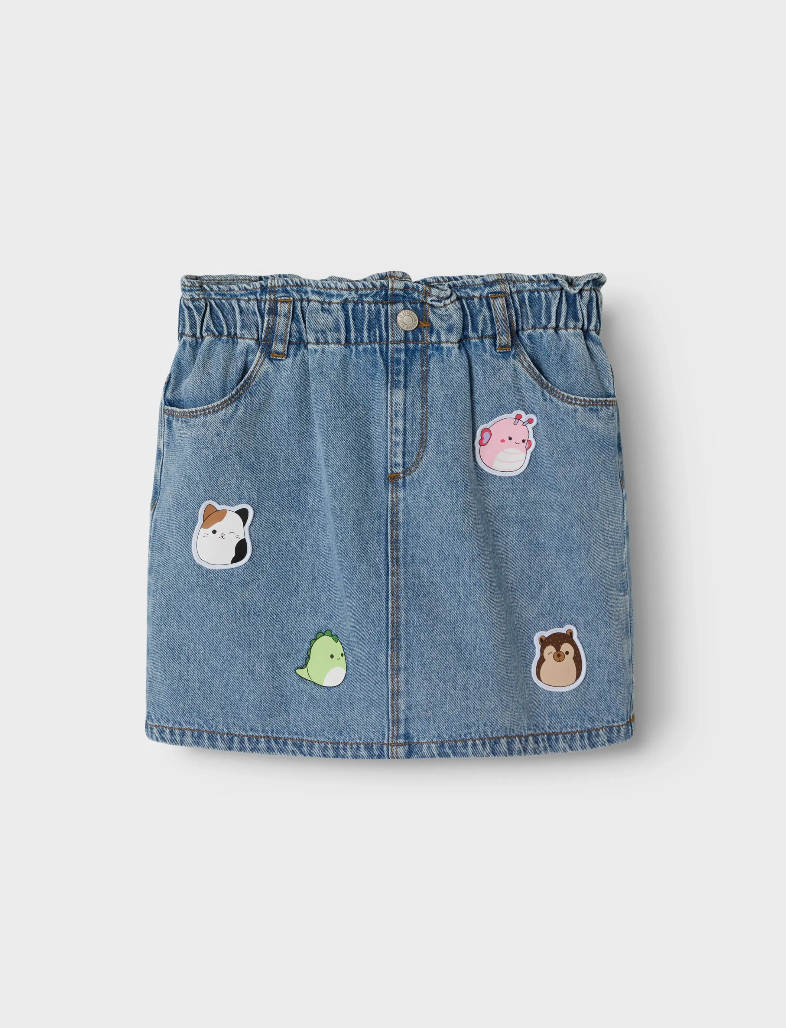 name it NKFOVA SQUISH DENIM SKIRT BFU - Klänningar & Kjolar - MEDIUM BLUE DENIM / blue