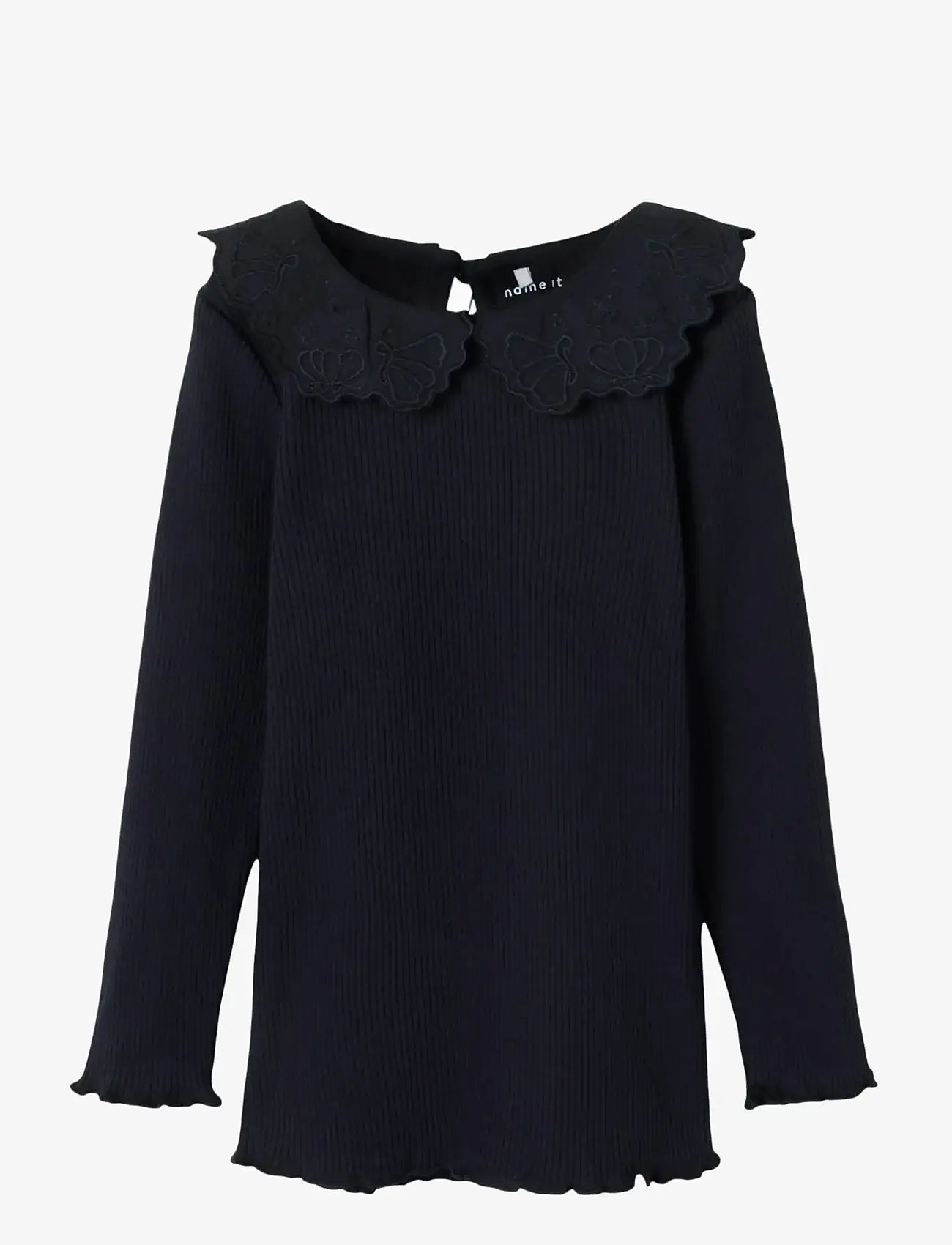 name it - NMFPDAHLIA LS XSL TOP - langærmede t-shirts - dark sapphire - 1