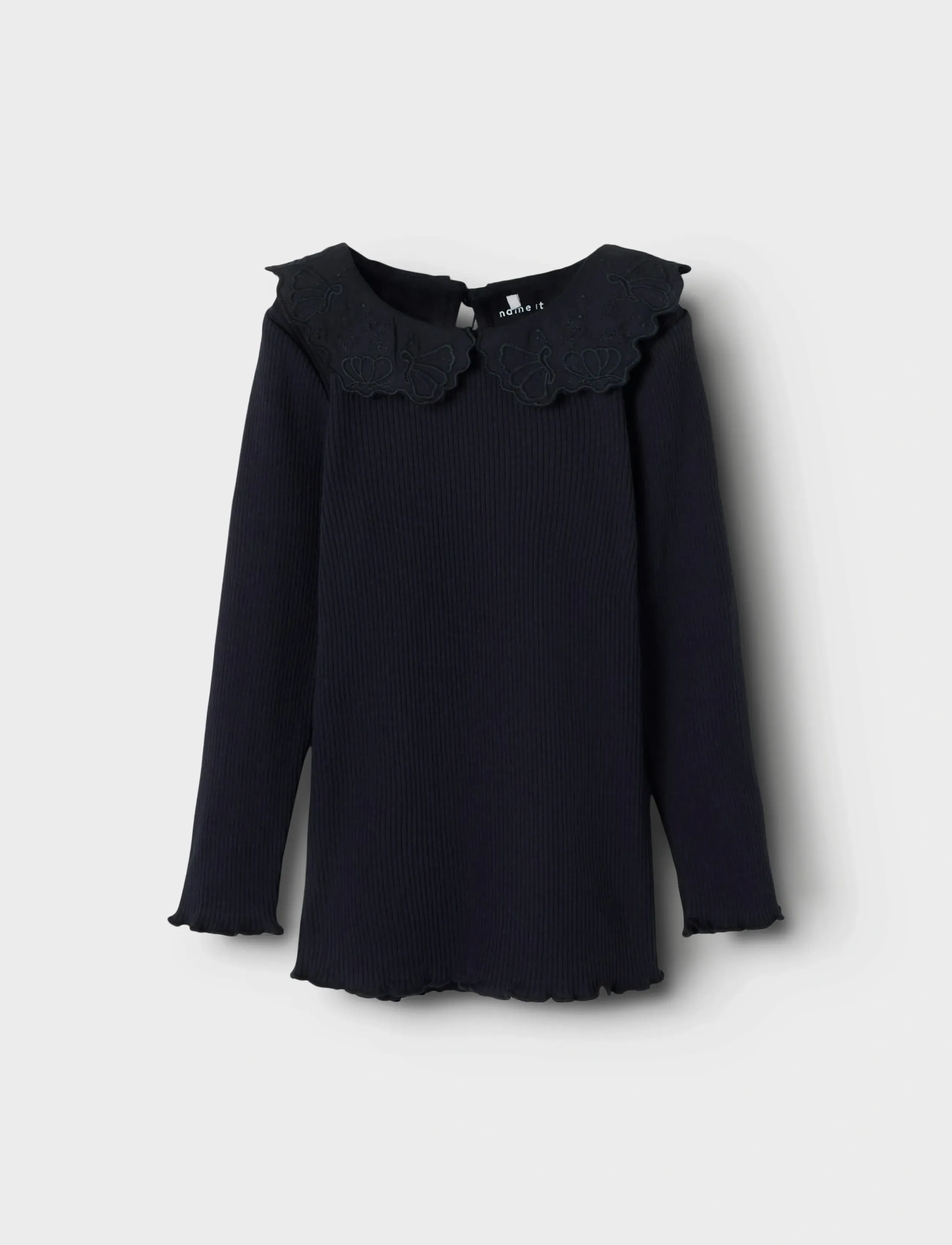 name it NMFPDAHLIA LS XSL TOP - Oberteile & T-Shirts - DARK SAPPHIRE / black