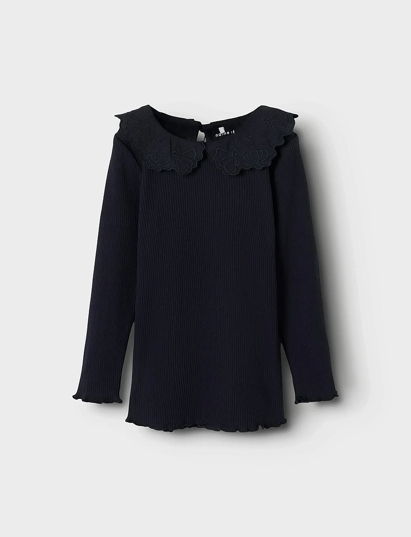 name it - NMFPDAHLIA LS XSL TOP - langærmede t-shirts - dark sapphire - 0