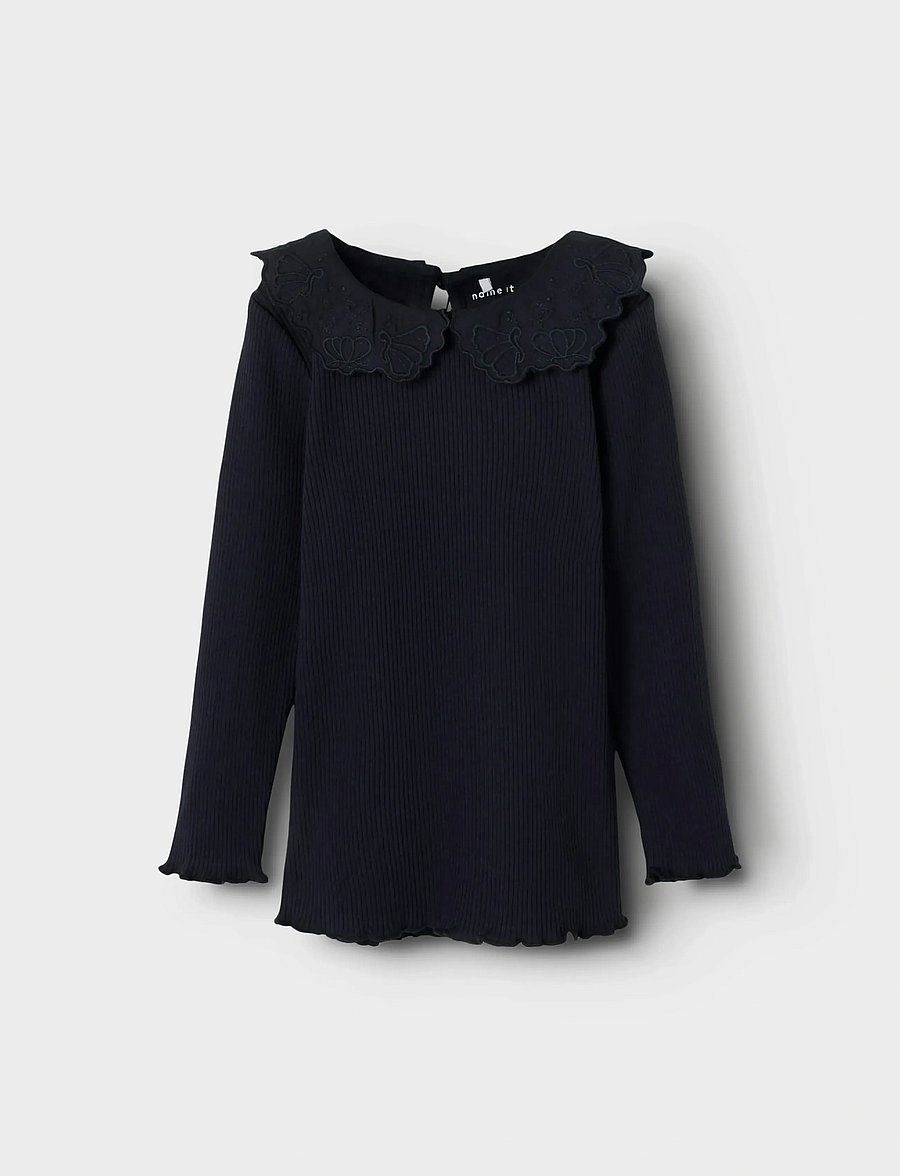 name it - NMFPDAHLIA LS XSL TOP - langärmelig - dark sapphire - 0