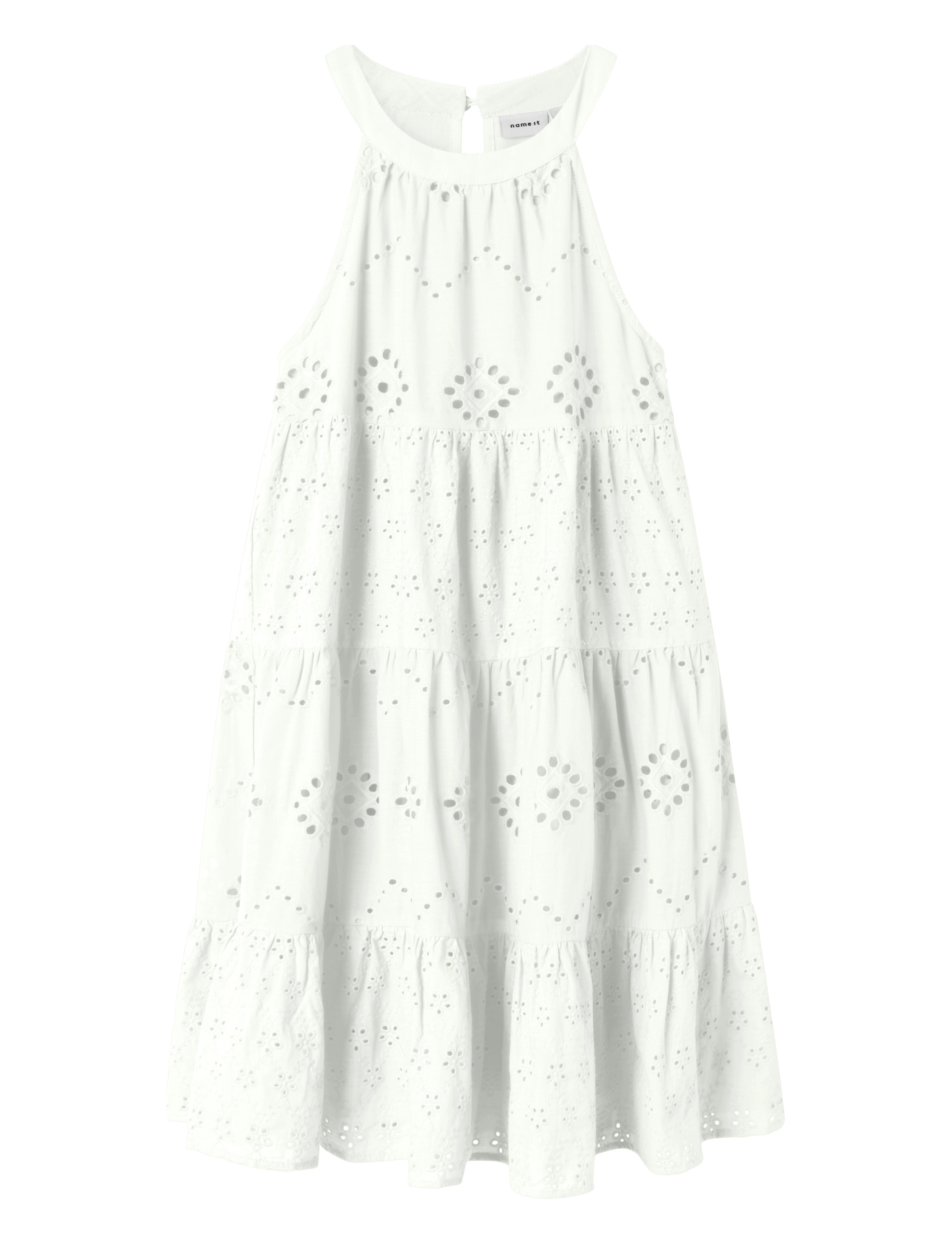 NAME IT Nkfhin Strap Kleid Weiß - 128 - Kinder