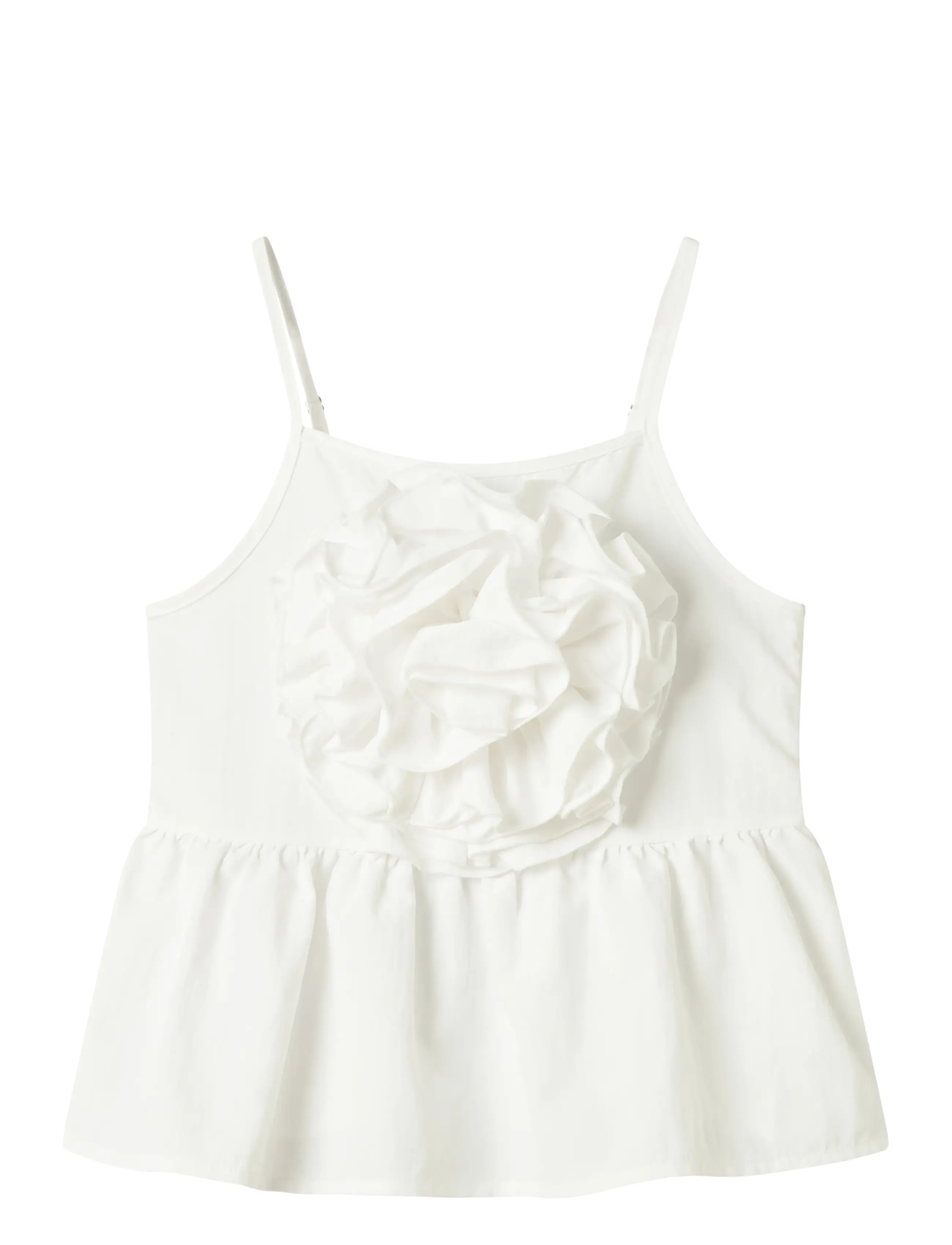 name it Nkffylona Strap Top, 116, T-shirts, Weiß - Sleeveless, Kinder