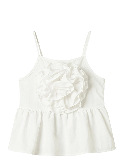 name it NKFFYLONA STRAP TOP - T-shirts - BRIGHT WHITE / white
