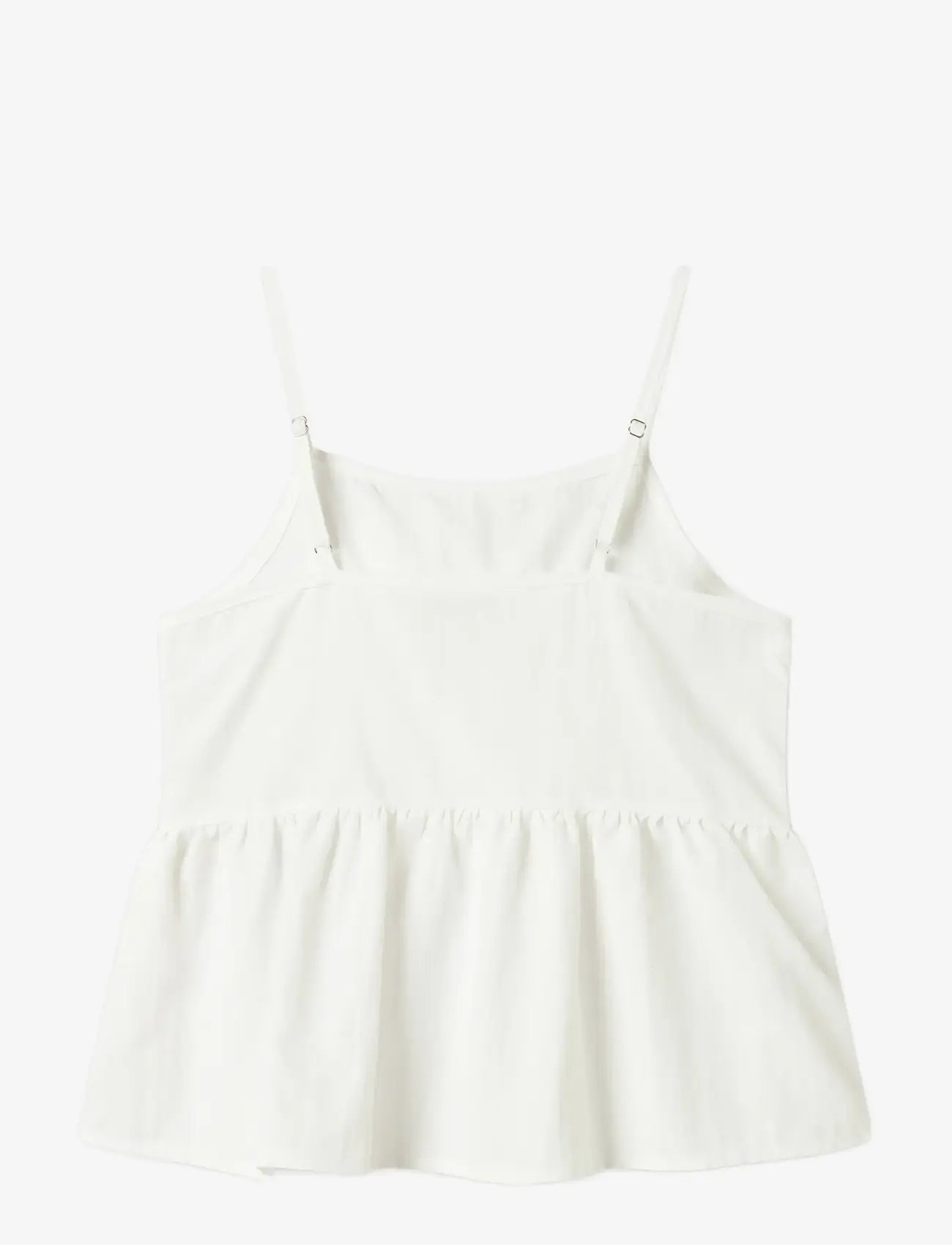 name it - NKFFYLONA STRAP TOP - linnen - bright white - 1