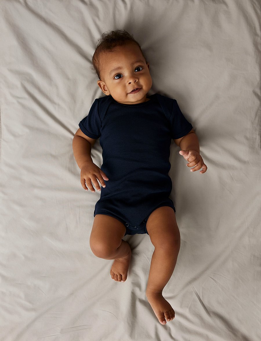 name it - NBNBODY 3P SS SOLID RIB NOOS - komplety body - china blue - 0