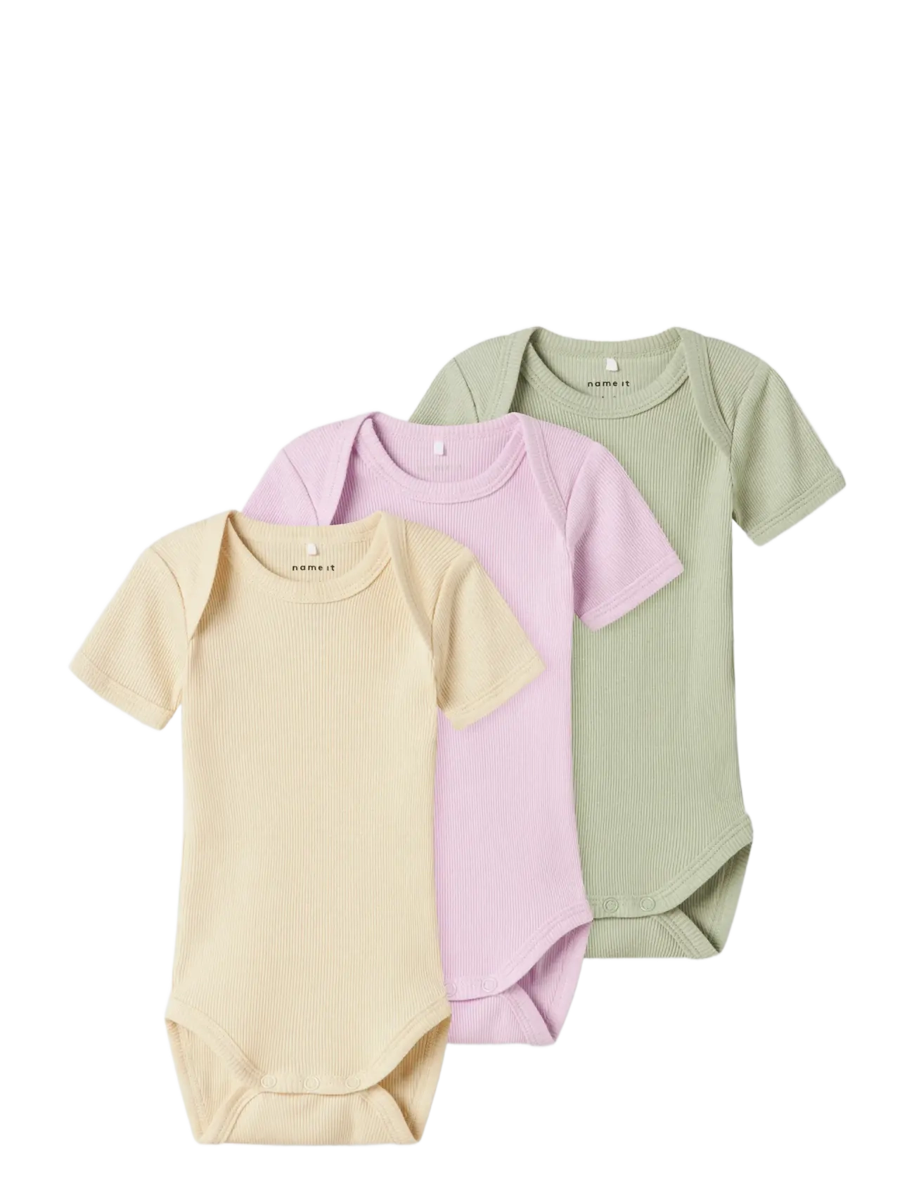 name it - NBNBODY 3P SS SOLID RIB NOOS - kurzärmelige - winsome orchid - 5