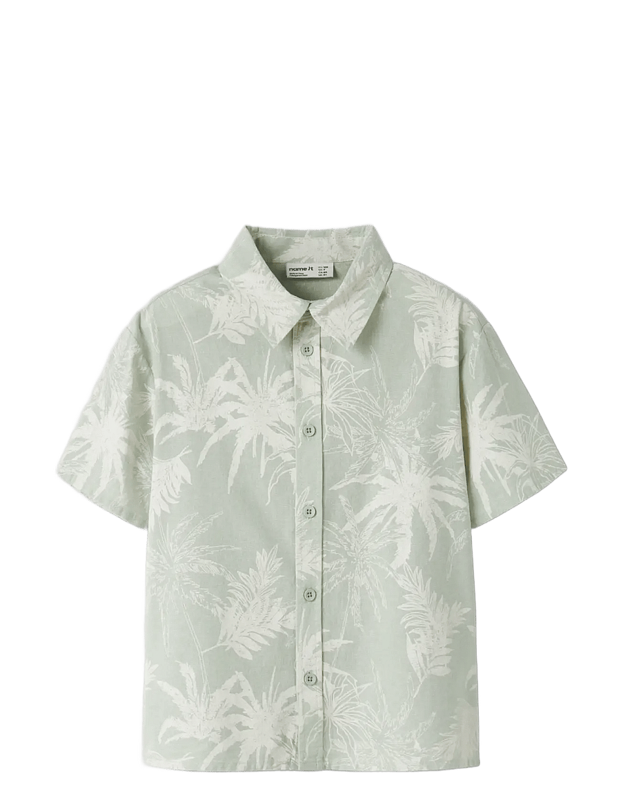 name it - NKMHEJON SS NREG SHIRT - krekli ar īsām piedurknēm - pale aqua - 2