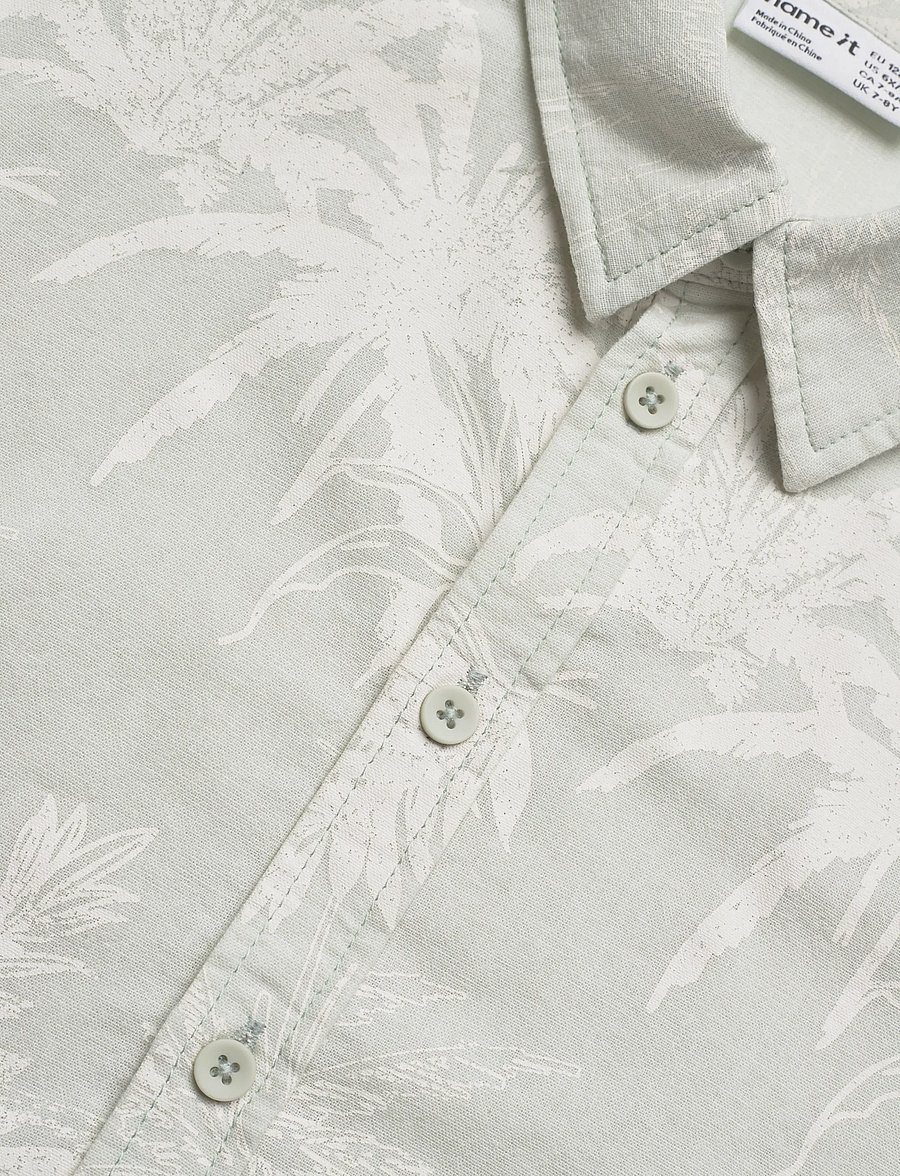 name it - NKMHEJON SS NREG SHIRT - krekli ar īsām piedurknēm - pale aqua - 4