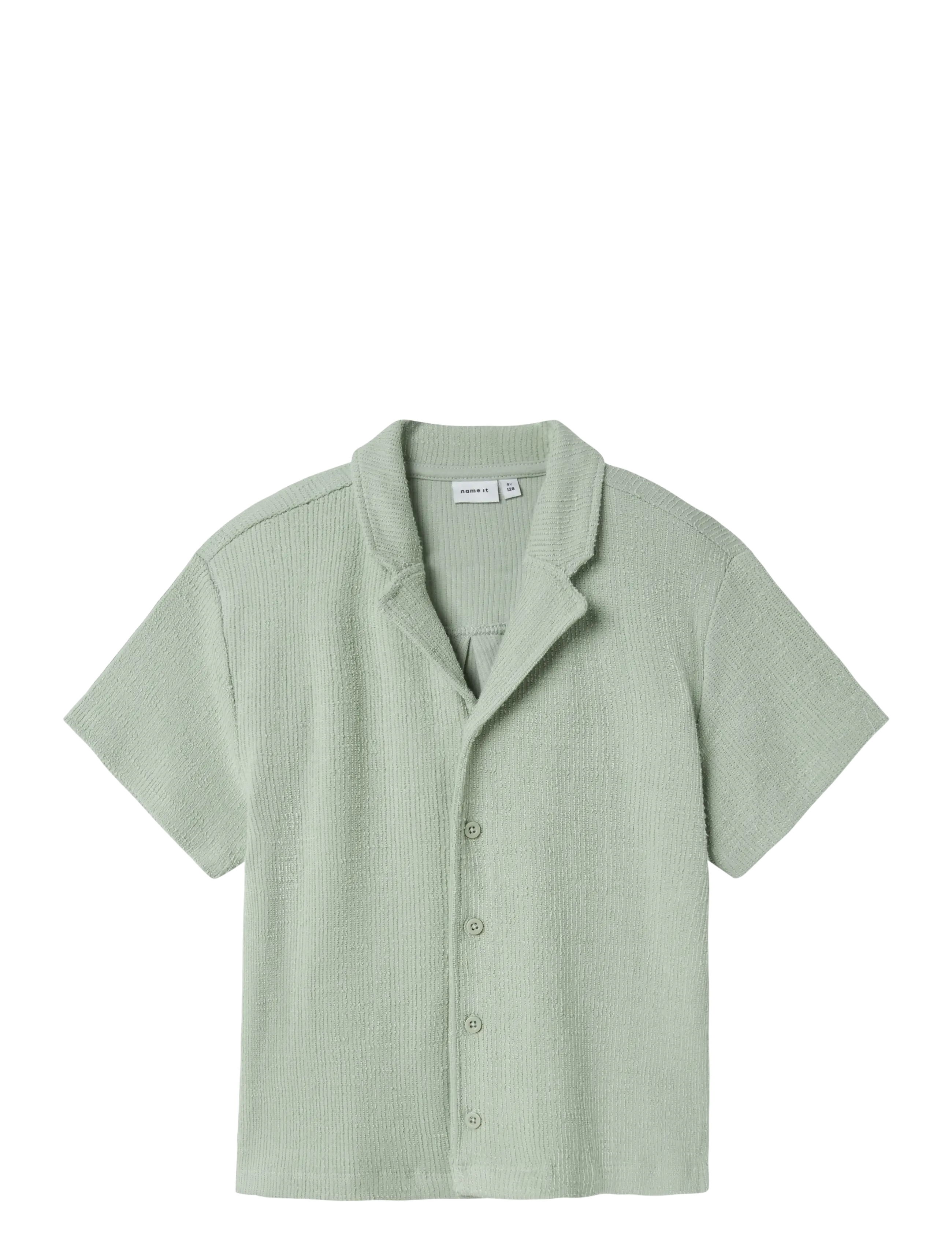 name it NKMHIVAJ SS NREG SHIRT - Skjorter - AQUA GRAY / green