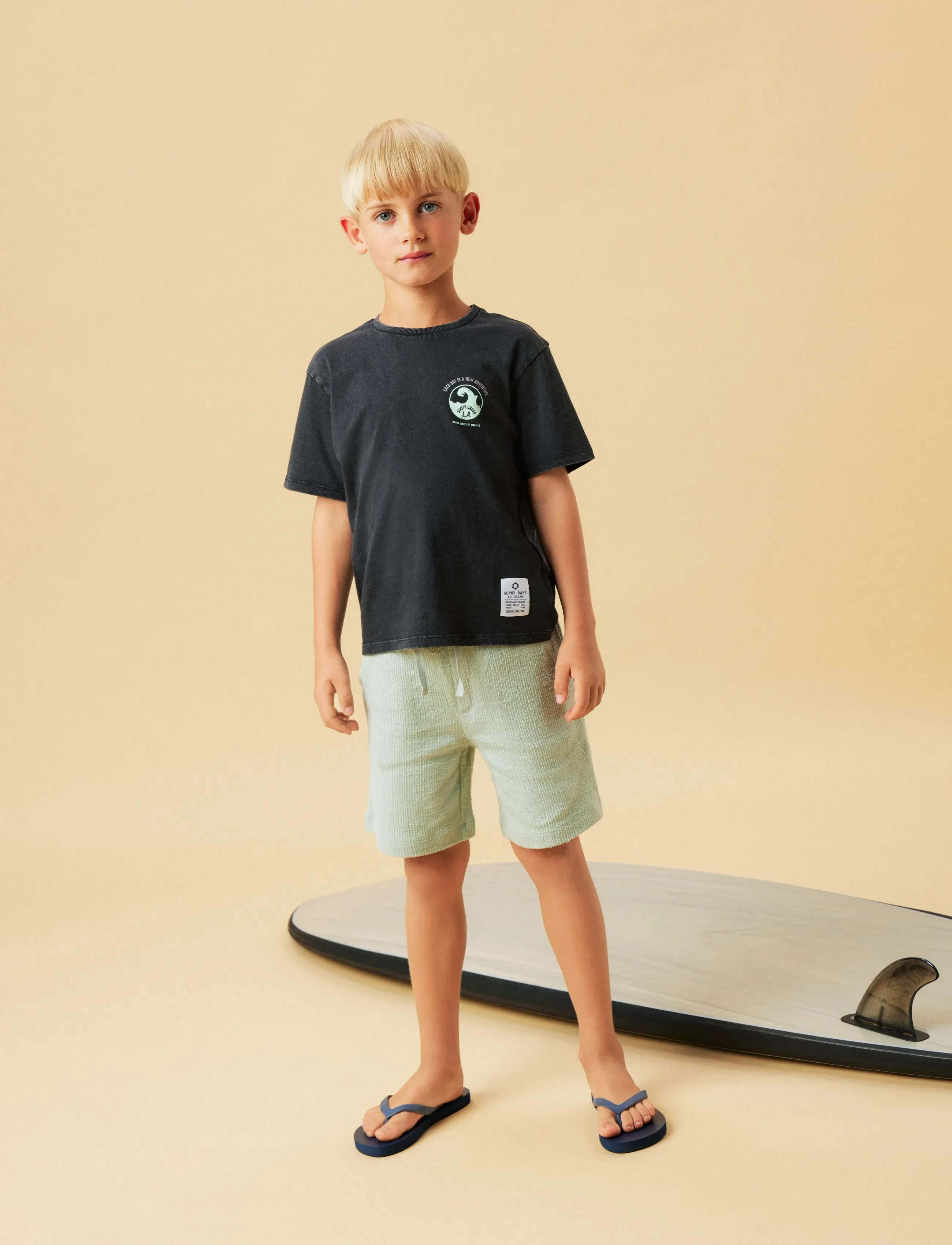 name it - NKMHIVAJ NREG SHORTS - lühikesed vabaajapüksid - aqua gray - 4