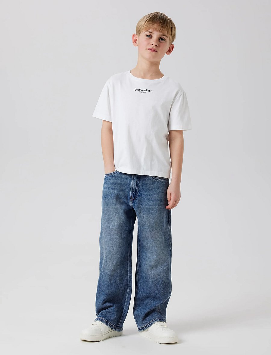 name it - NKMBEN SKATER JEANS 1990-LD NOOS - loose jeans - medium blue denim - 0