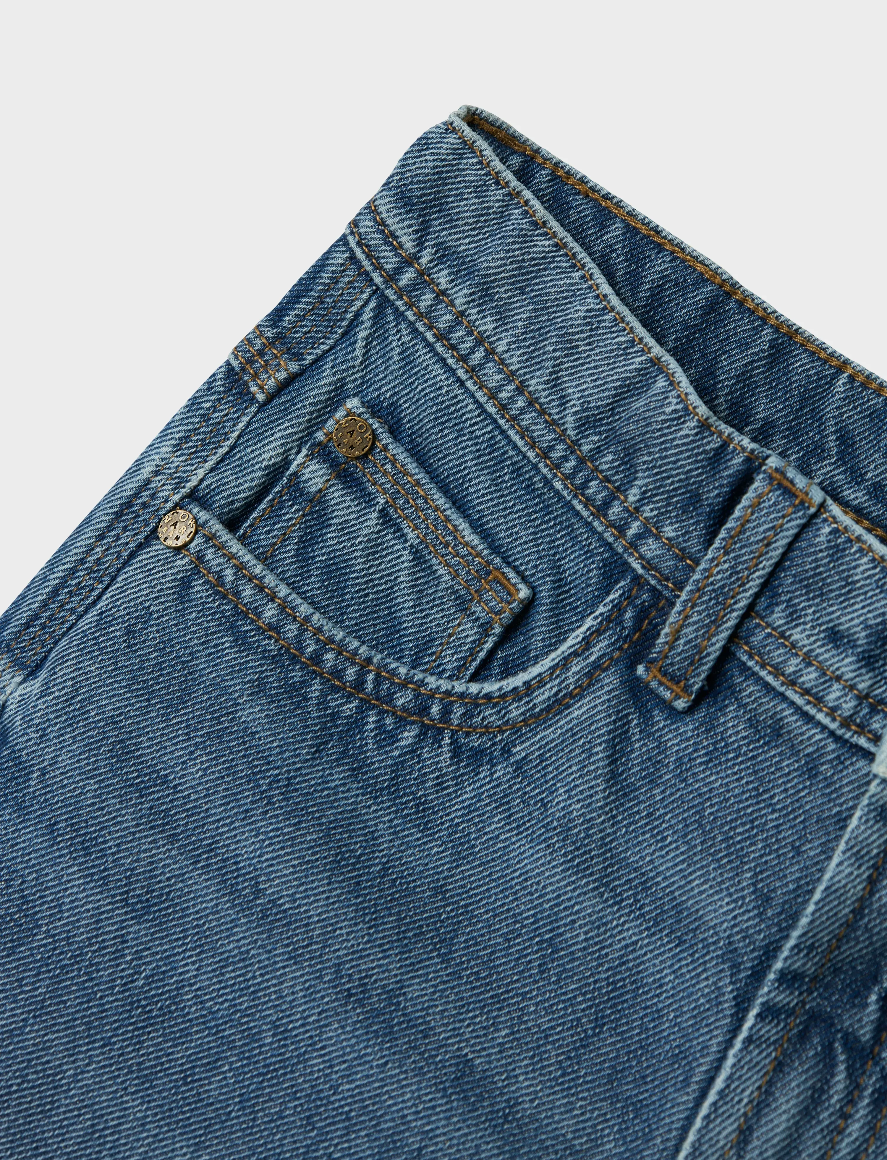 name it - NKMBEN SKATER JEANS 1990-LD NOOS - alt laienevad teksad - medium blue denim - 5