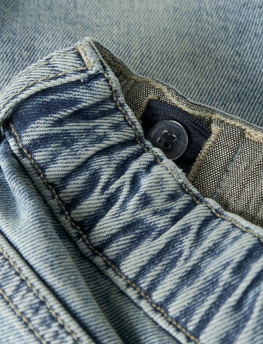 name it - NMMBEN TAPERED JEANS CARP 8940-BC NOOS - tapered jeans - vintage medium blue denim - 4