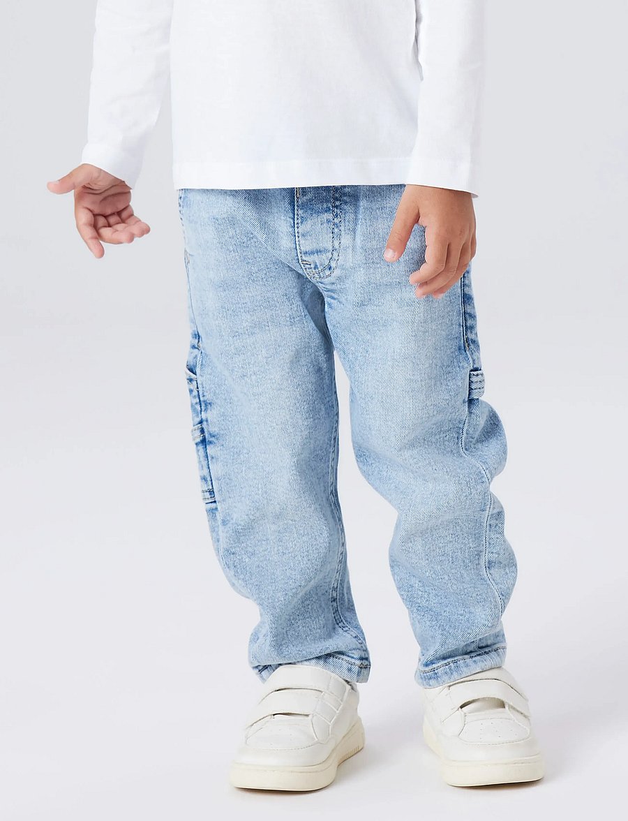 name it - NMMBEN TAPERED JEANS CARP 8940-BC NOOS - tapered jeans - light blue denim - 5