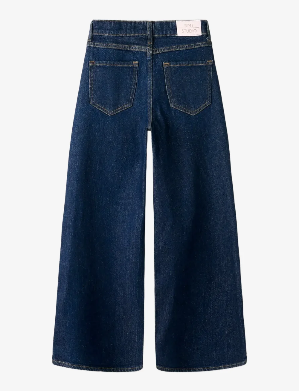 name it - NKFBELLA HW W PLEAT JEANS 3020-AZ L NOOS - brede jeans - dark blue denim - 2