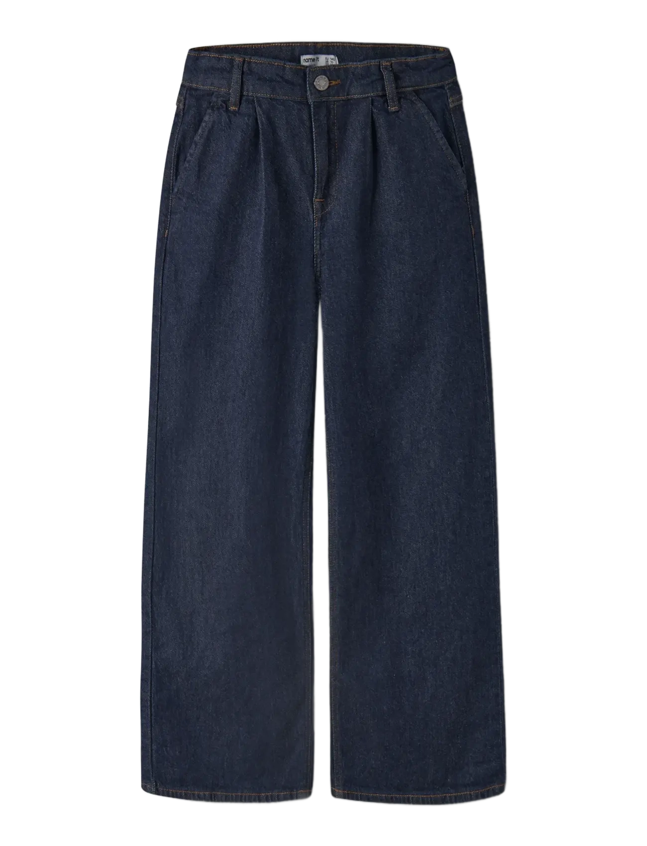 name it - NKFBELLA WIDE HW PL JEANS 3020-XB NOOS - vida jeans - dark blue denim - 3