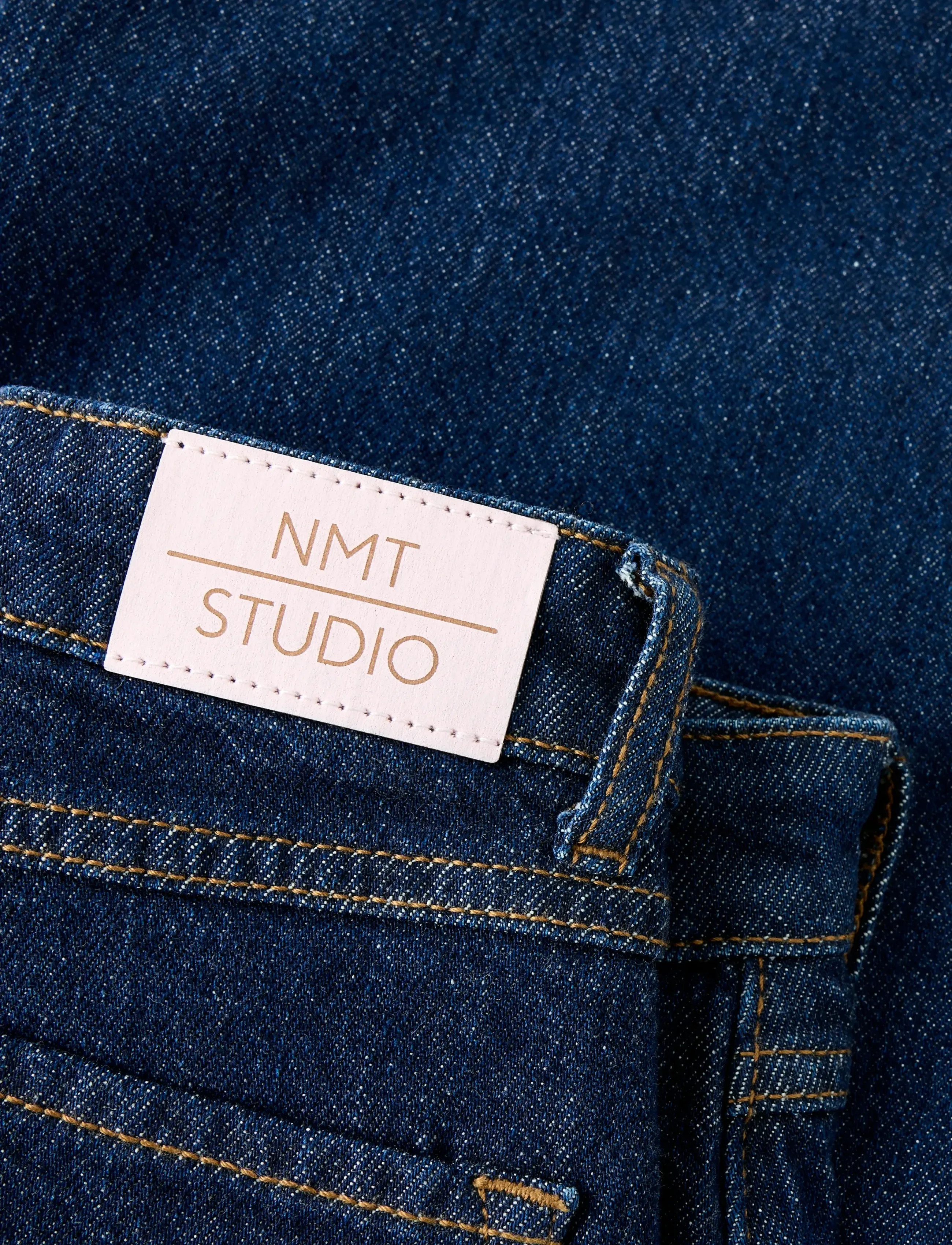 name it - NKFBELLA WIDE HW PL JEANS 3020-AZ L NOOS - hosen mit weitem bein - dark blue denim - 5