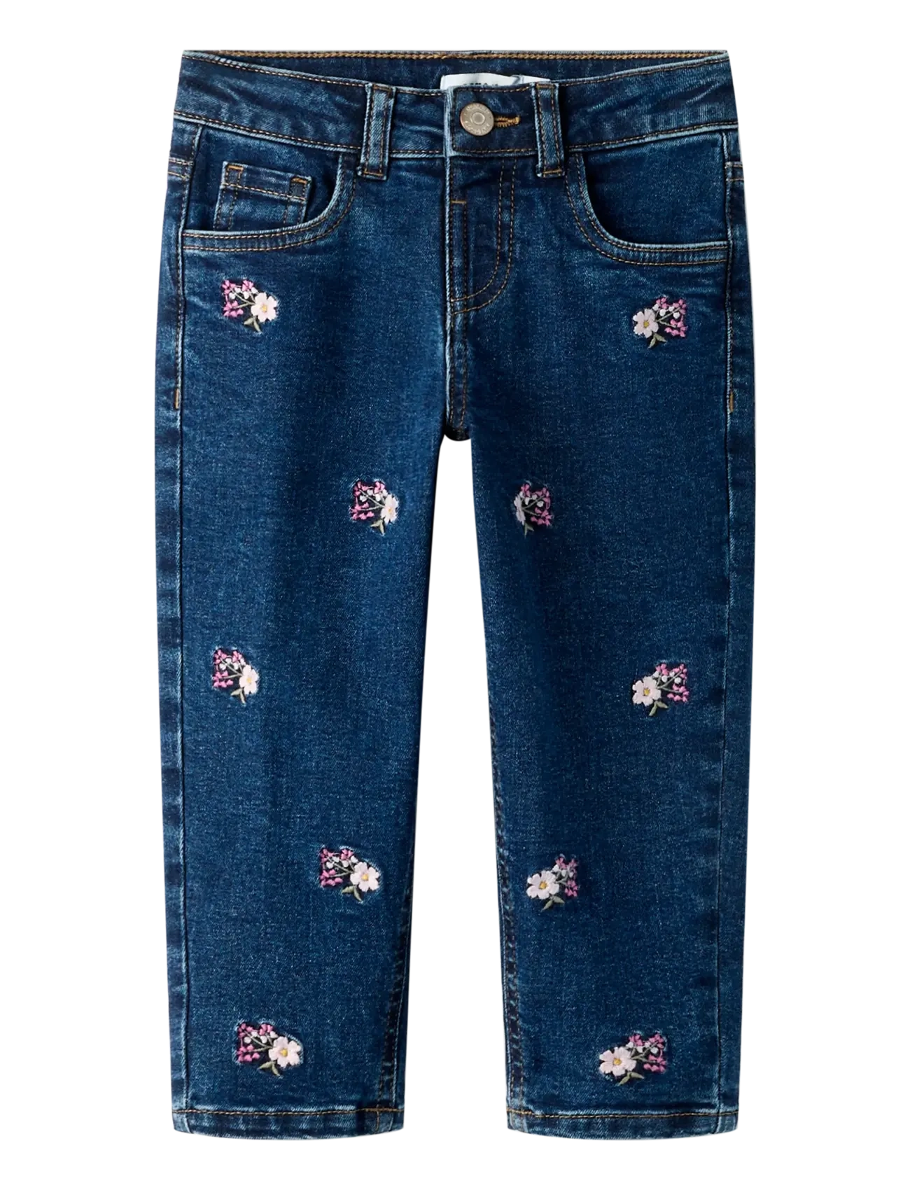 name it NMFBELLA MOM EMB JEANS 1224-FR NOOS - Loose jeans - DENIM BLUE / navy