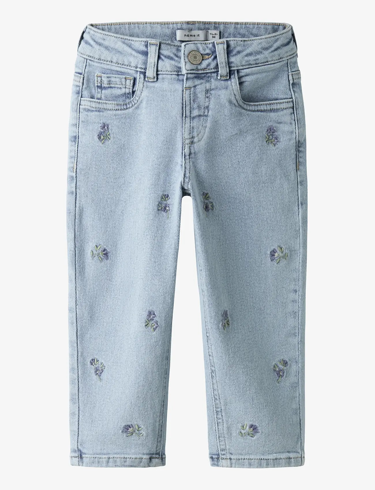 name it NMFBELLA MOM EMB JEANS 1224-FR NOOS - Loose jeans - LIGHT BLUE DENIM / blue