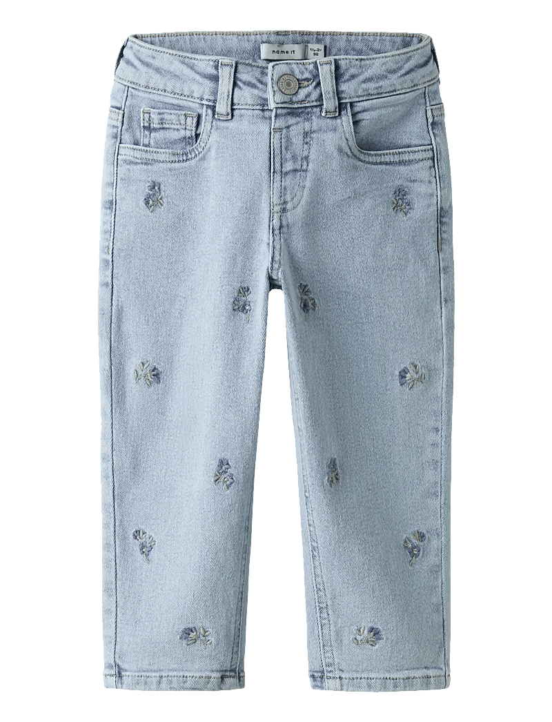 name it - NMFBELLA MOM EMB JEANS 1224-FR NOOS - loose jeans - light blue denim - 1