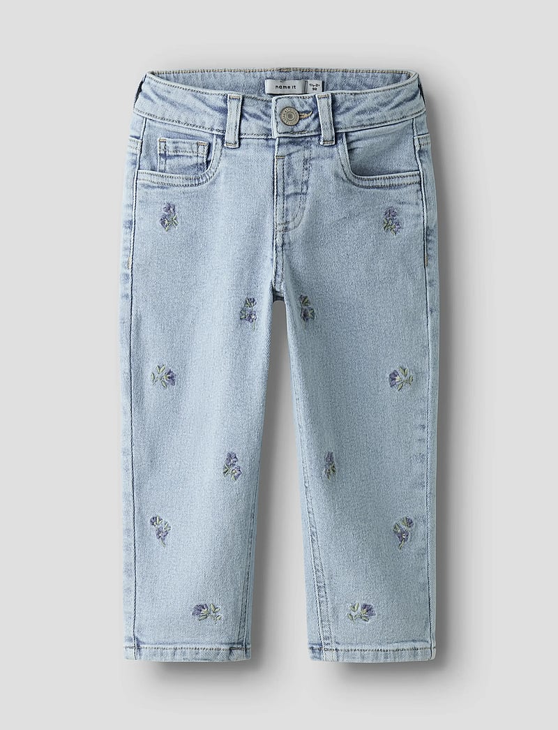 name it - NMFBELLA MOM EMB JEANS 1224-FR NOOS - loose jeans - light blue denim - 0