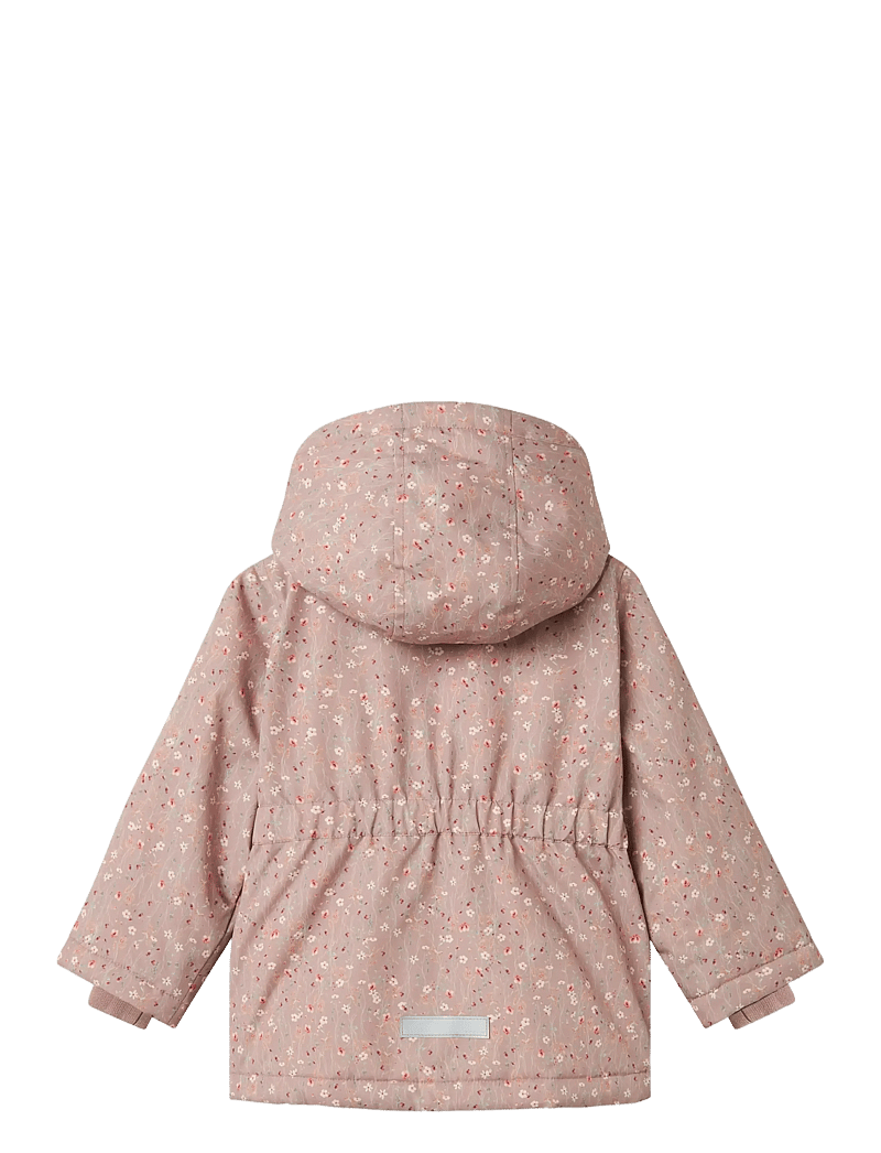 name it - NMFMAXI PA JACKET AOP NOOS - talvejope - woodrose - 2