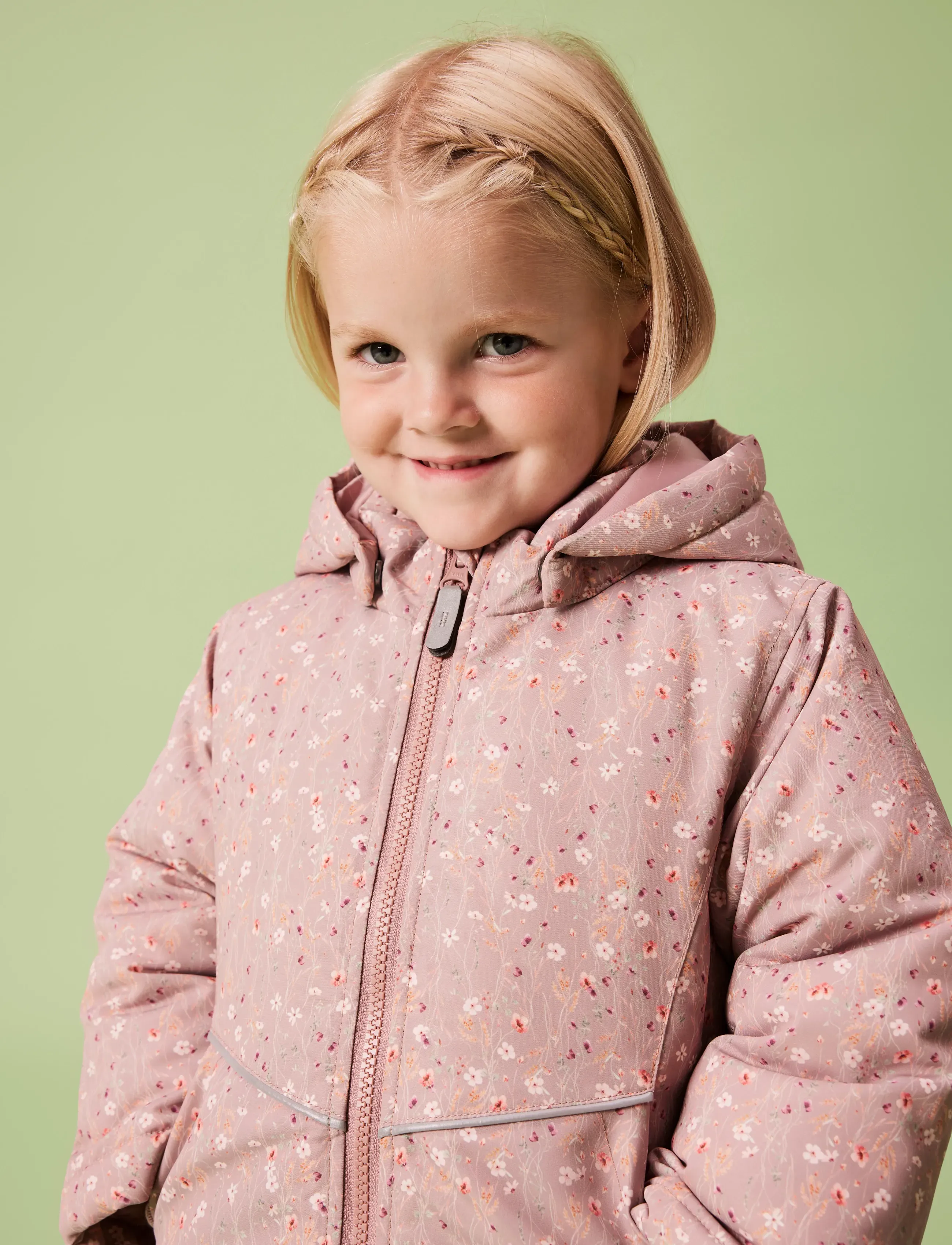 name it Nmfmaxi Pa Jacket Aop Noos, 104, Jackets & Coats, Rosa - Puffer Padded, Kinder