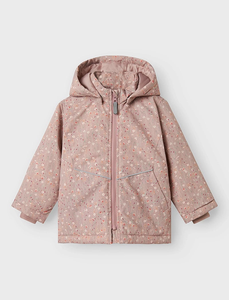 name it - NMFMAXI PA JACKET AOP NOOS - winter jackets - woodrose - 3