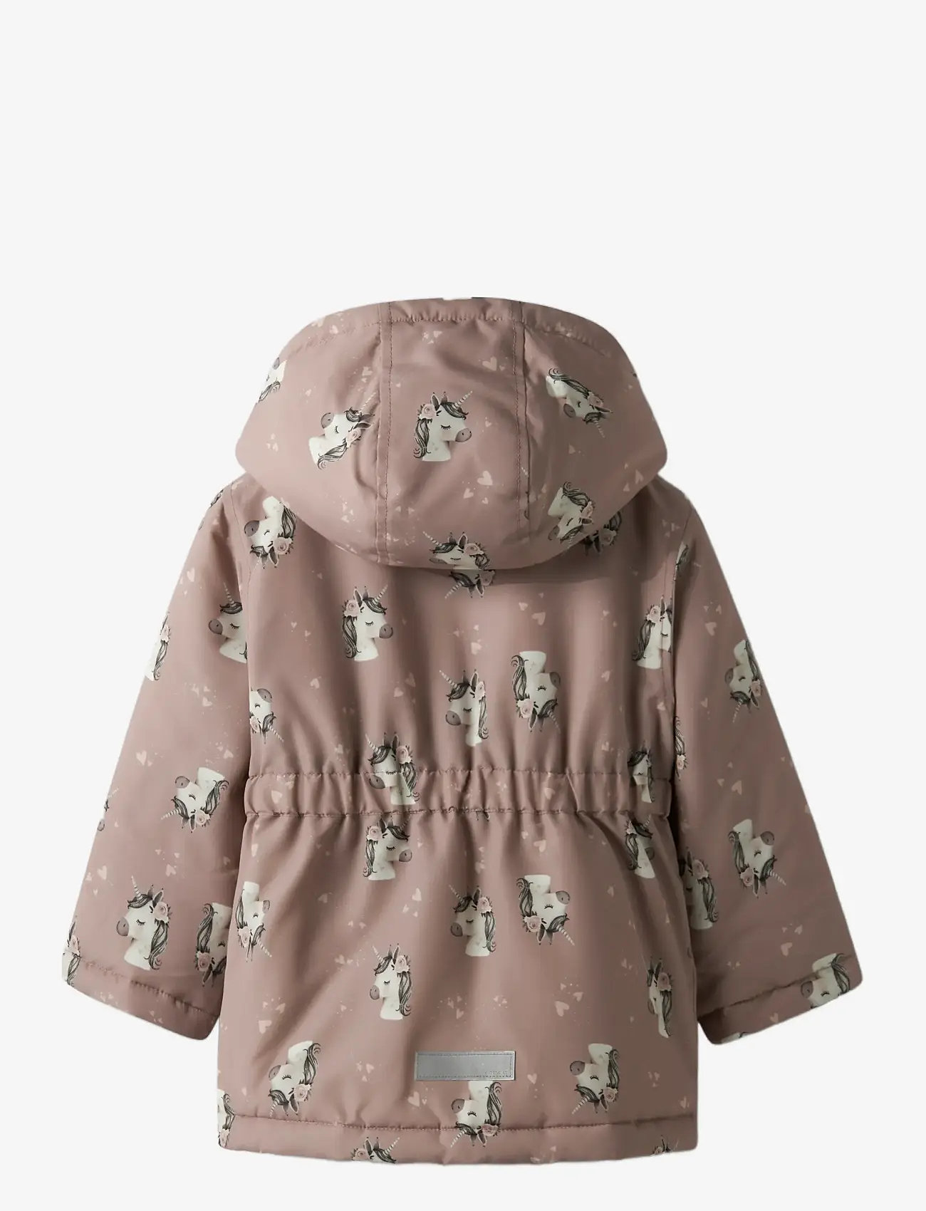 name it - NMFMAXI PA JACKET AOP NOOS - talvejope - woodrose - 2