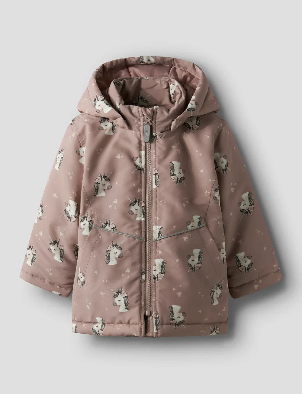 name it - NMFMAXI PA JACKET AOP NOOS - vinterjakker - woodrose - 4