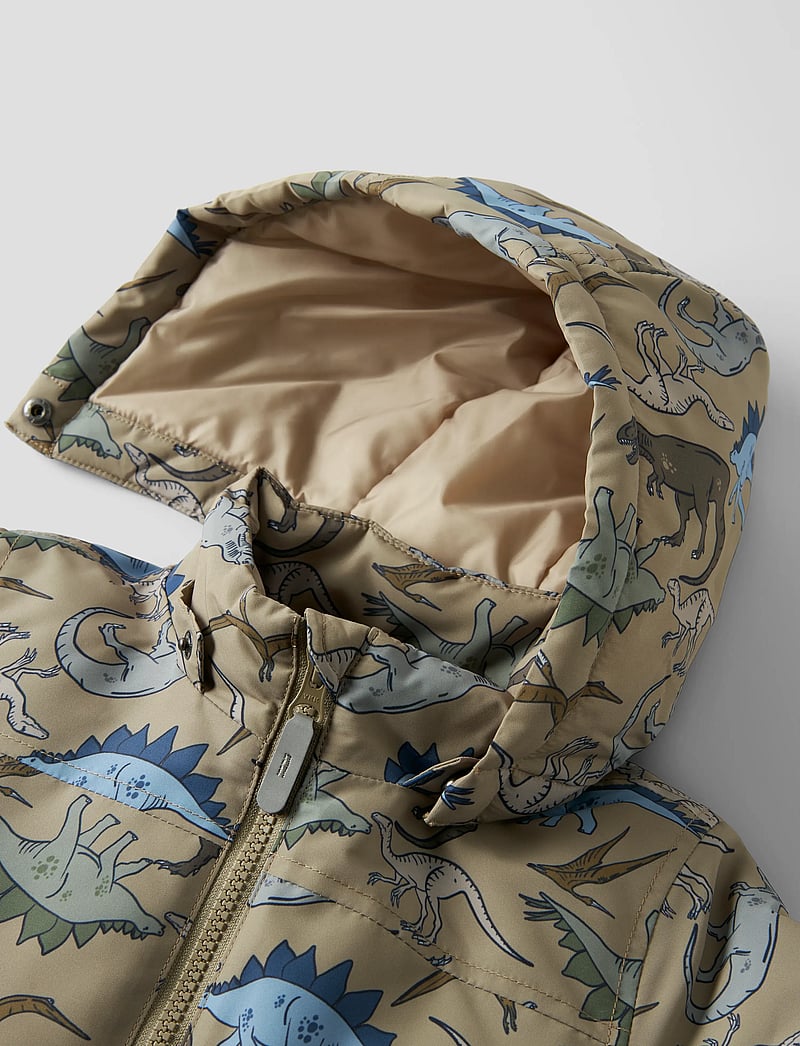 name it - NMMMAX PA JACKET AOP NOOS - talvejope - silver mink - 2