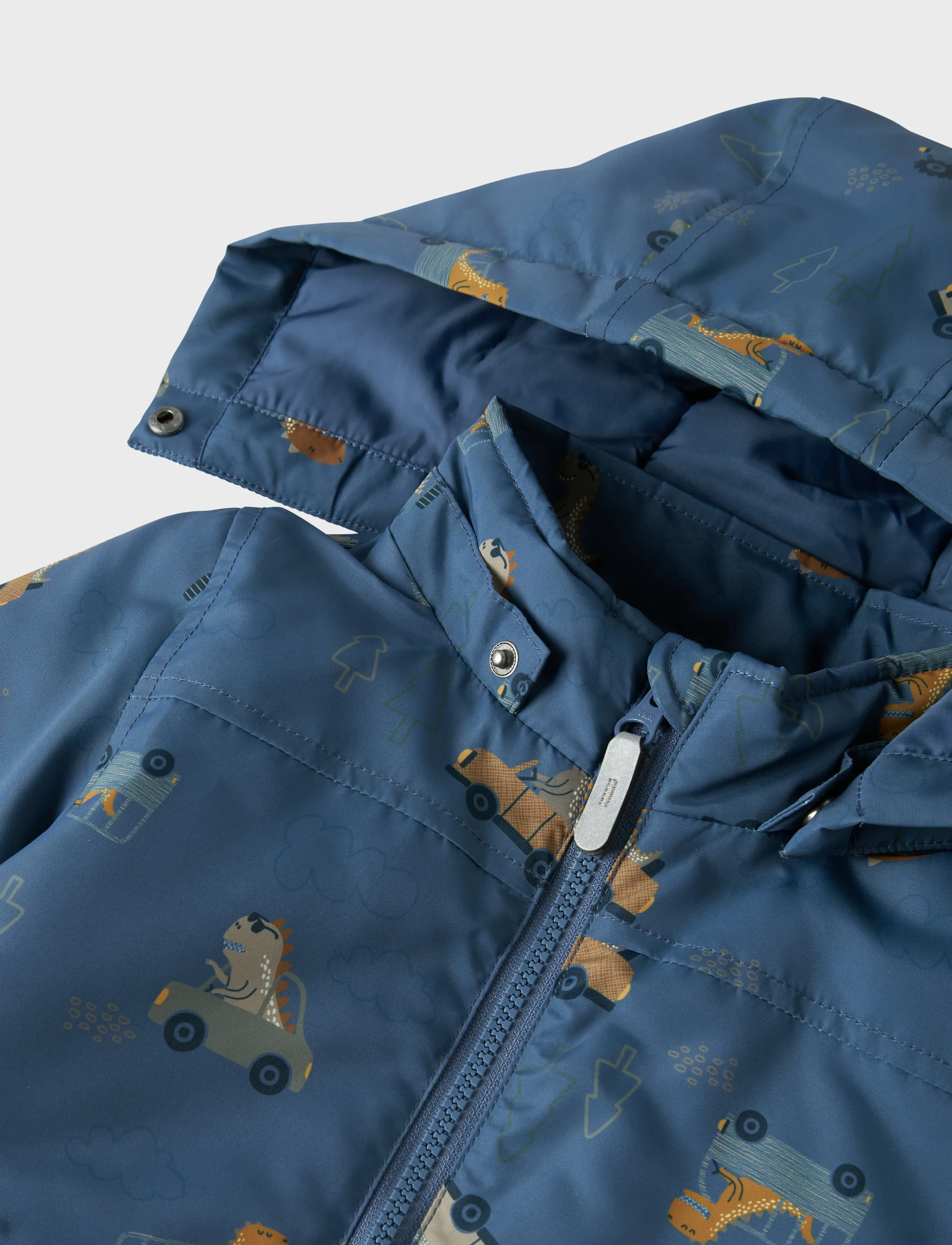 name it Nmmmax Pa Jacket Aop Noos, 86, Blue, Jakker Og Frakker > Puffer Og Vatterede, Børn