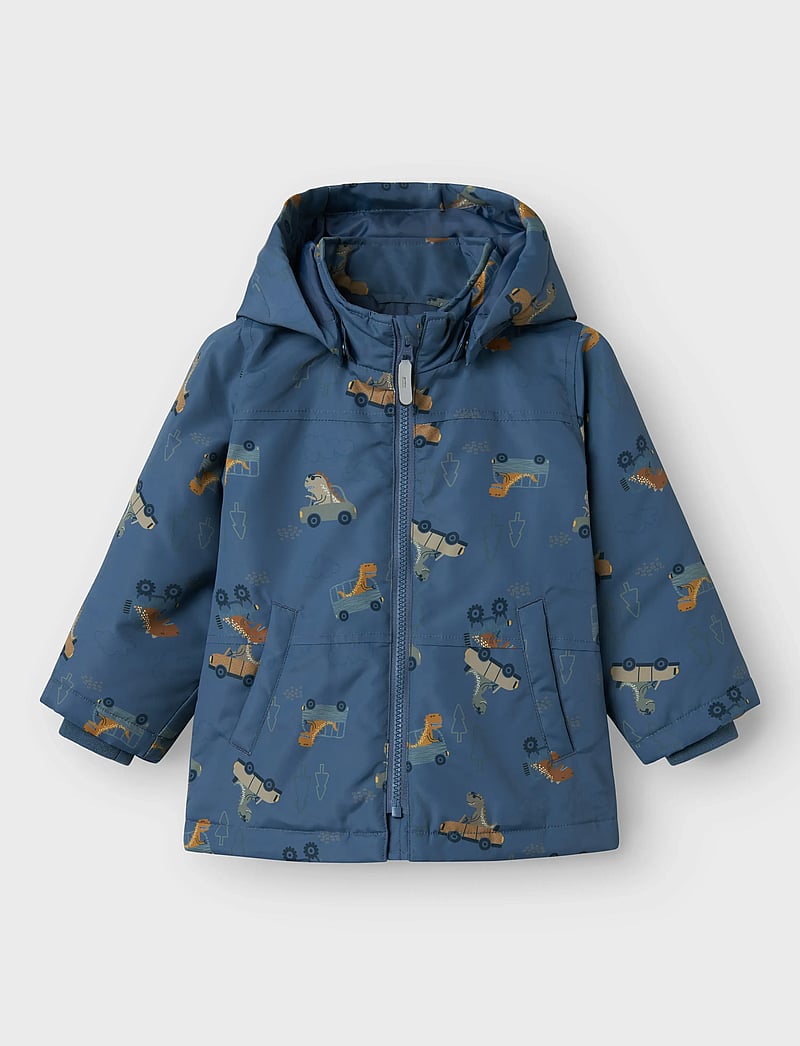 name it - NMMMAX PA JACKET AOP NOOS - winter jackets - vintage indigo - 3