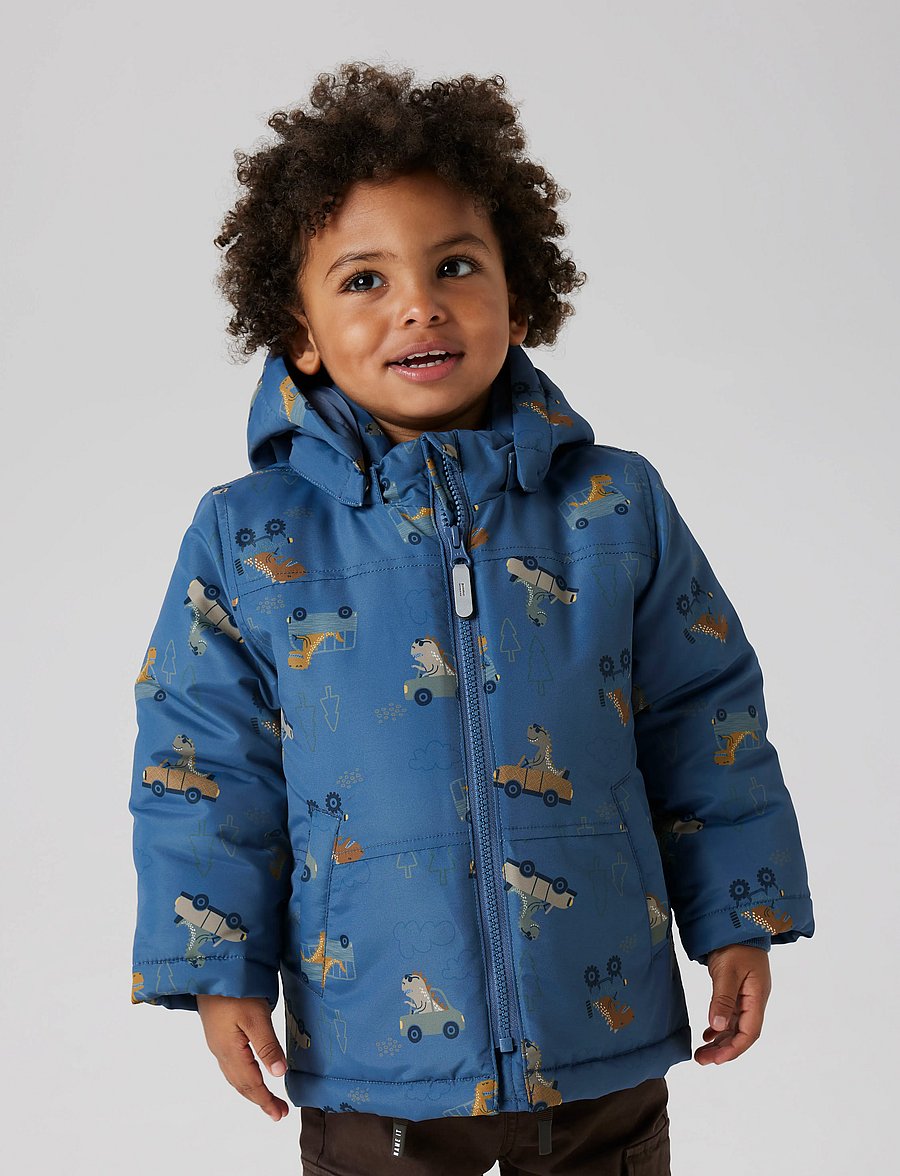 name it - NMMMAX PA JACKET AOP NOOS - vinterjackor - vintage indigo - 5