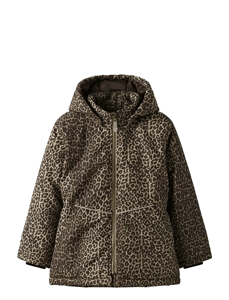 name it - NKFMAXI PA JACKET AOP NOOS - parkas - travertine - 0