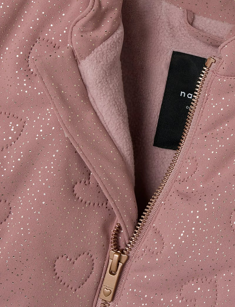name it - NMFMOON QUILT SET GLITTER FO - termokomplektid - woodrose - 4