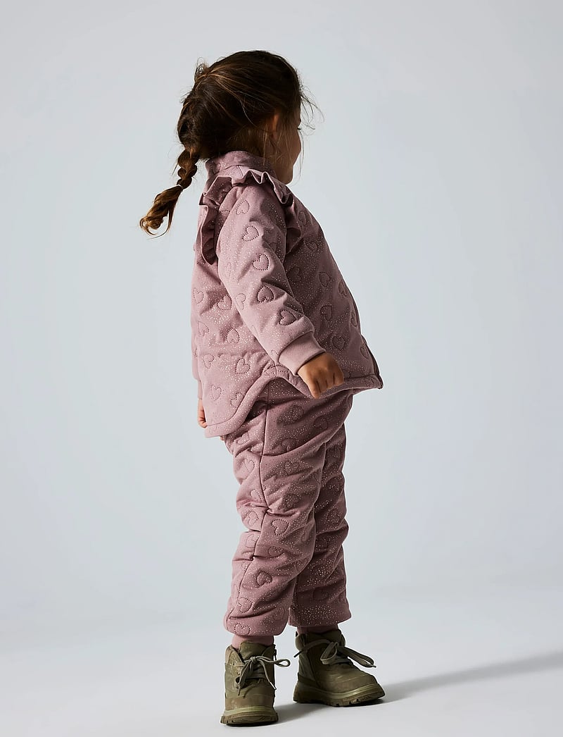 name it - NMFMOON QUILT SET GLITTER FO - termokomplektid - woodrose - 5