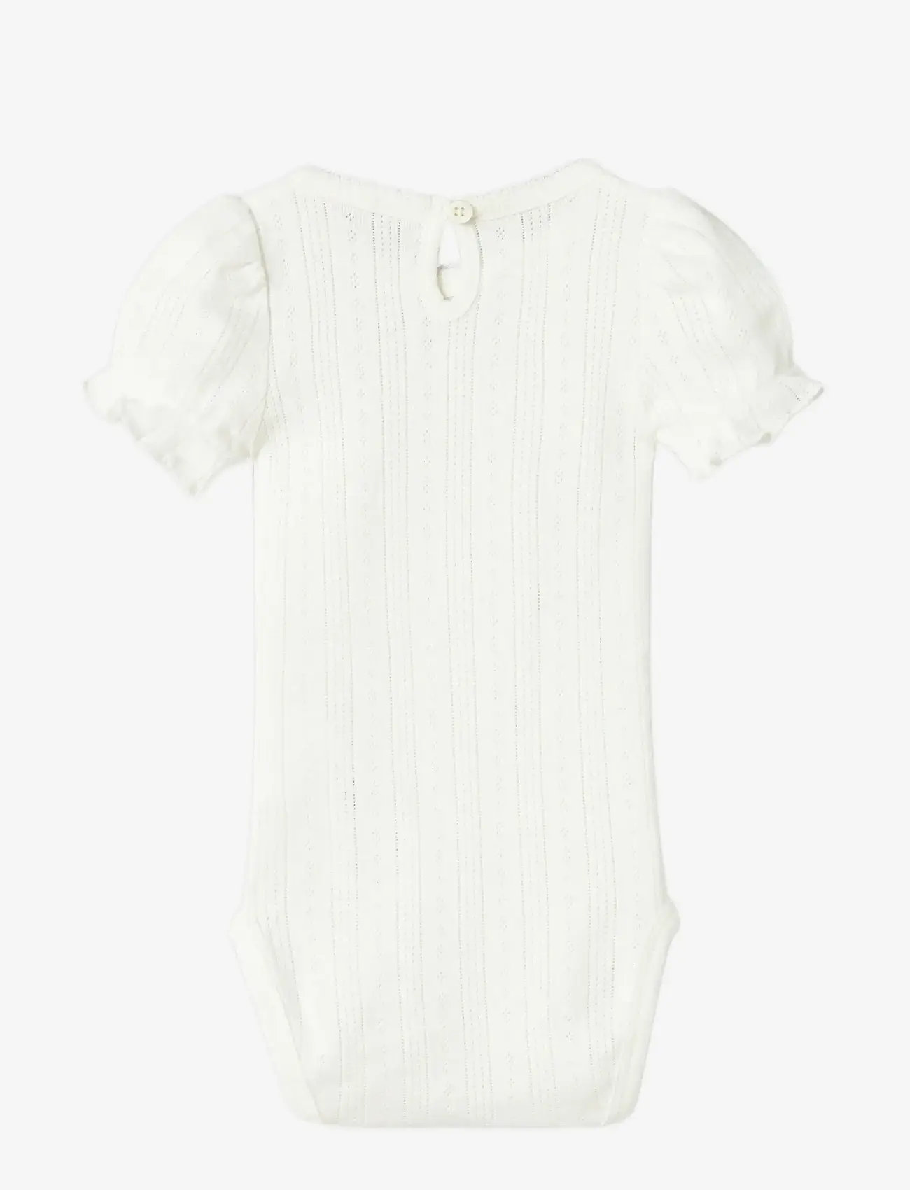 name it - NBFHAPPY SS BODY - kurzärmelige bodys - cloud dancer - 1