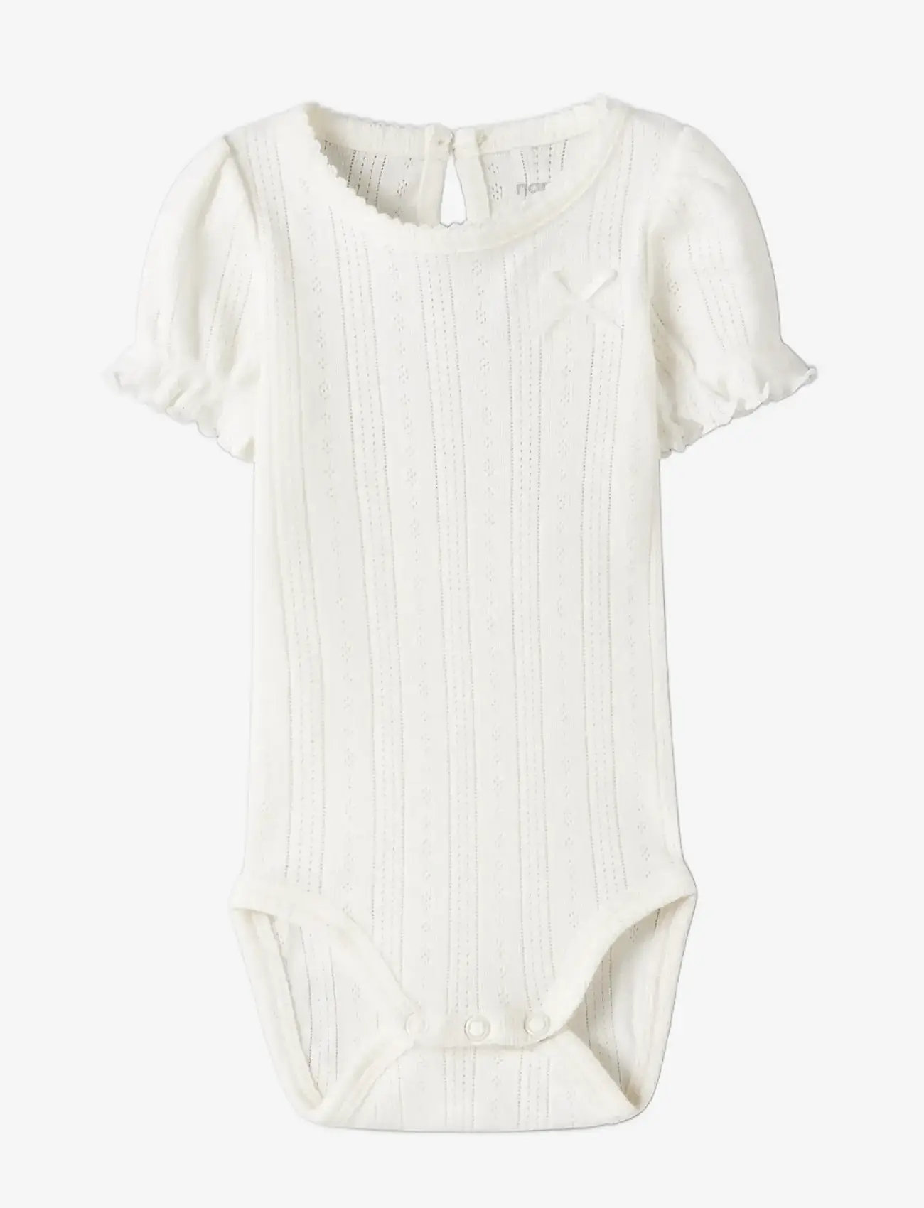 name it - NBFHAPPY SS BODY - kurzärmelige bodys - cloud dancer - 2