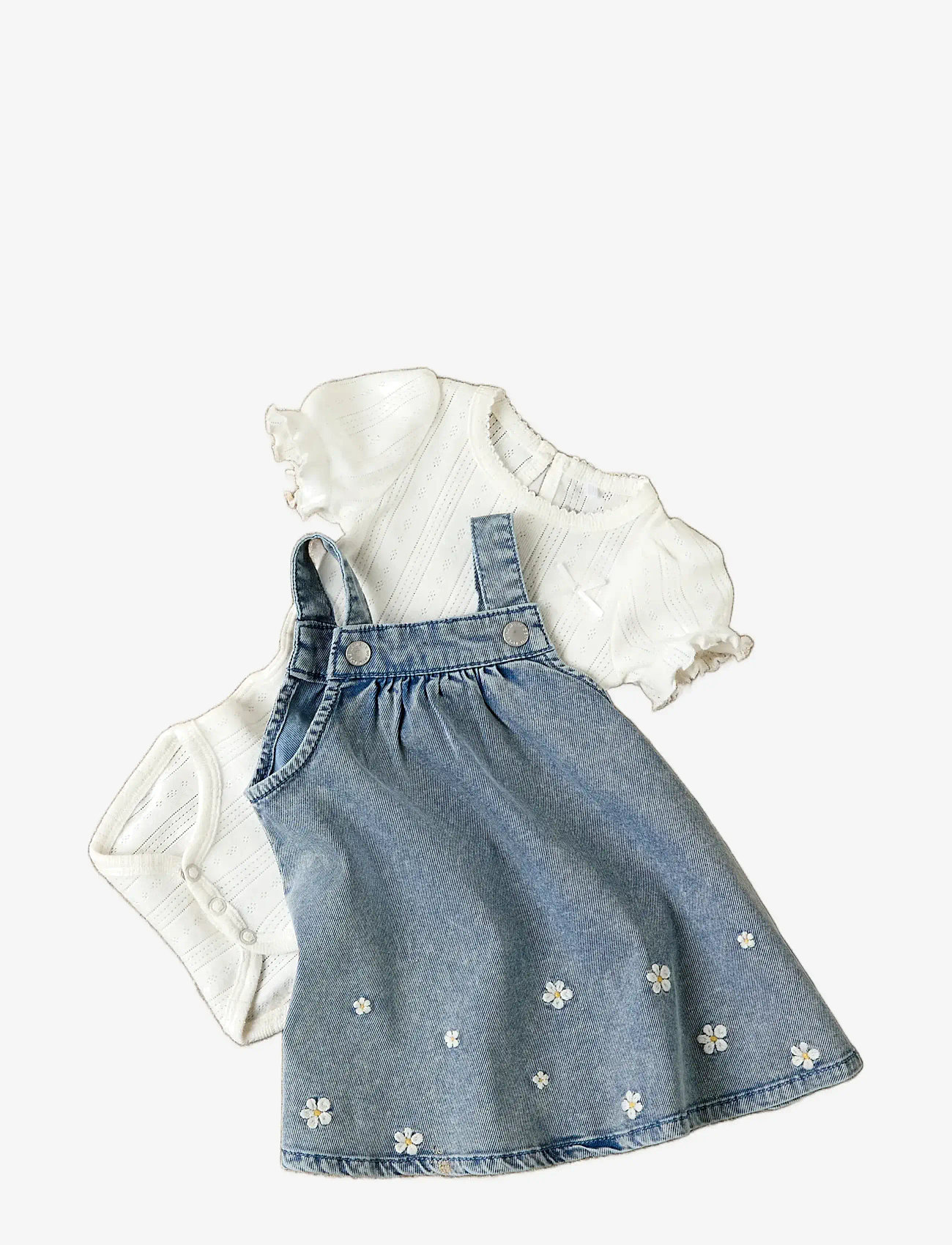 name it - NBFHAPPY SS BODY - kurzärmelige bodys - cloud dancer - 3