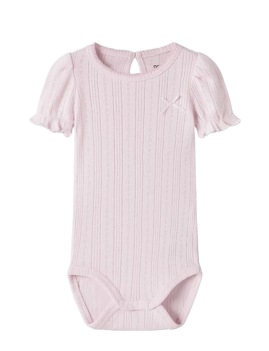 name it - NBFHAPPY SS BODY - smėlinukai trumpomis rankovėmis - cradle pink - 2