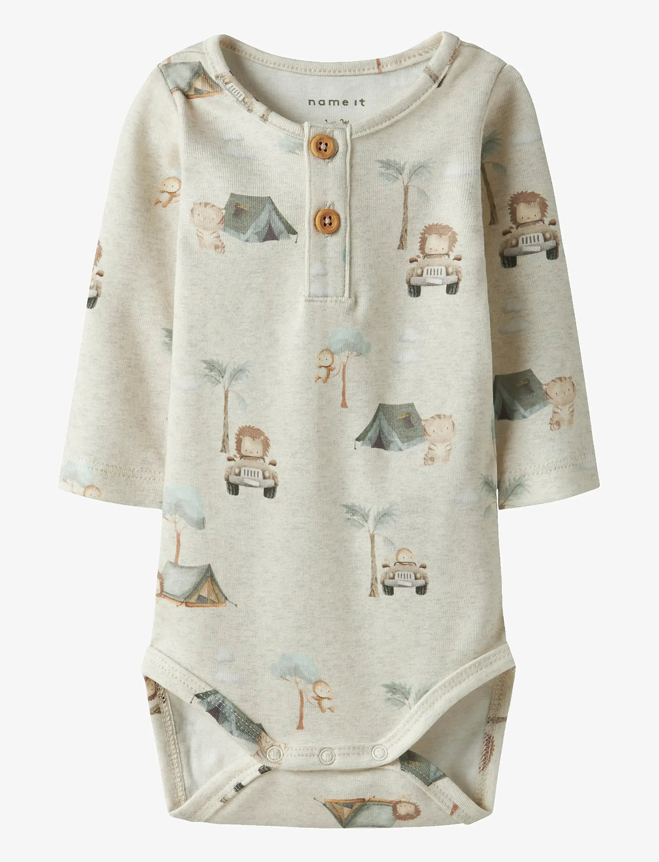 name it - NBMHELP M LS BODY - laveste priser - peyote melange - 0