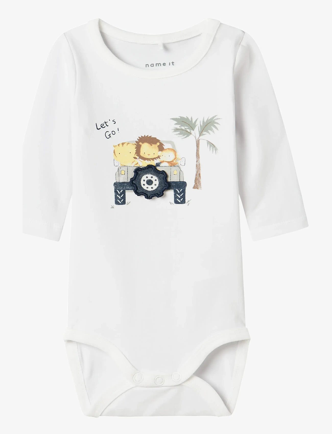 name it - NBMHOLLOW LS BODY BOX - langärmelige bodys - bright white - 0