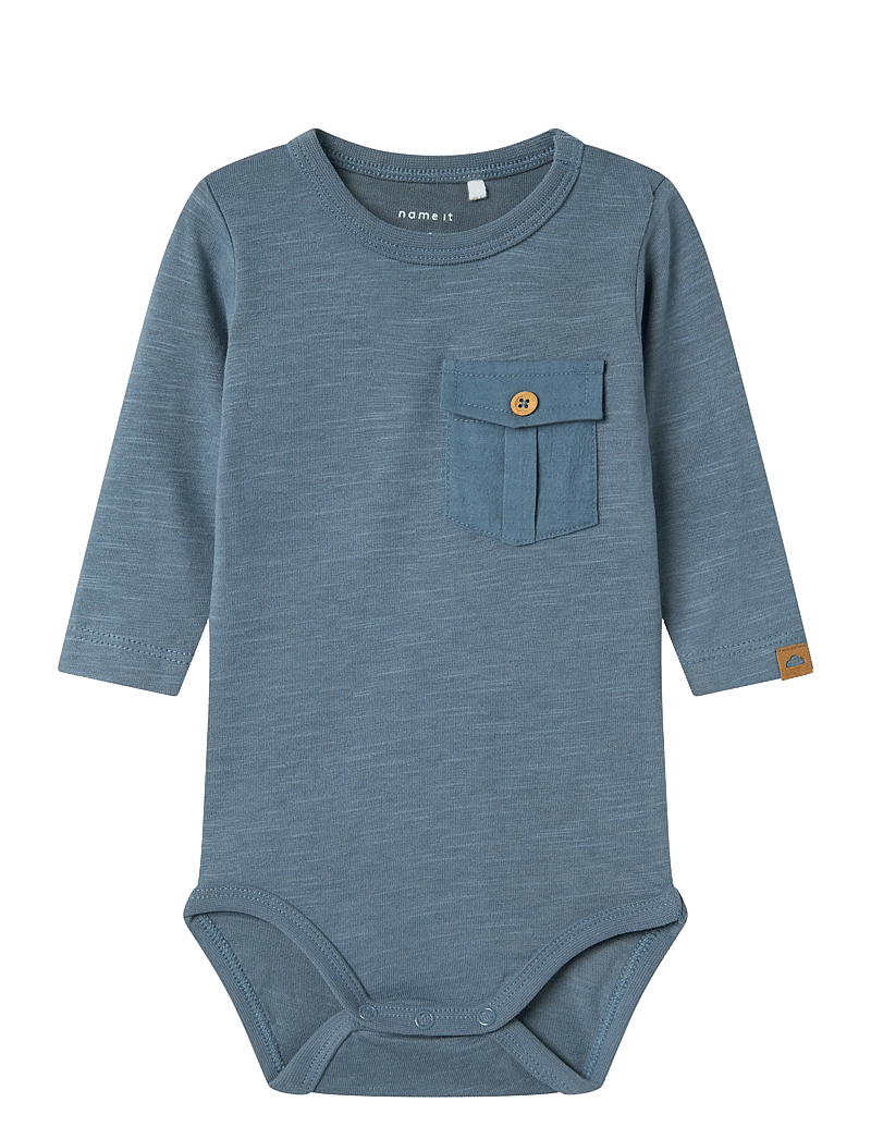 name it - NBMHOWEL LS BODY - langärmelige bodys - blue mirage - 0
