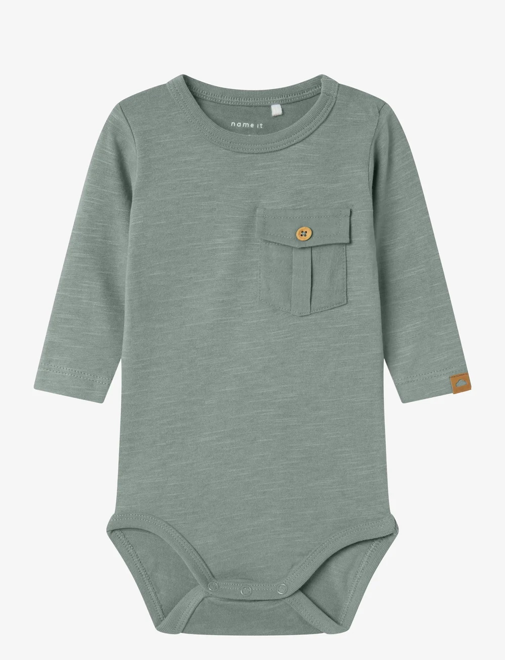 name it - NBMHOWEL LS BODY - langärmelige bodys - slate gray - 0