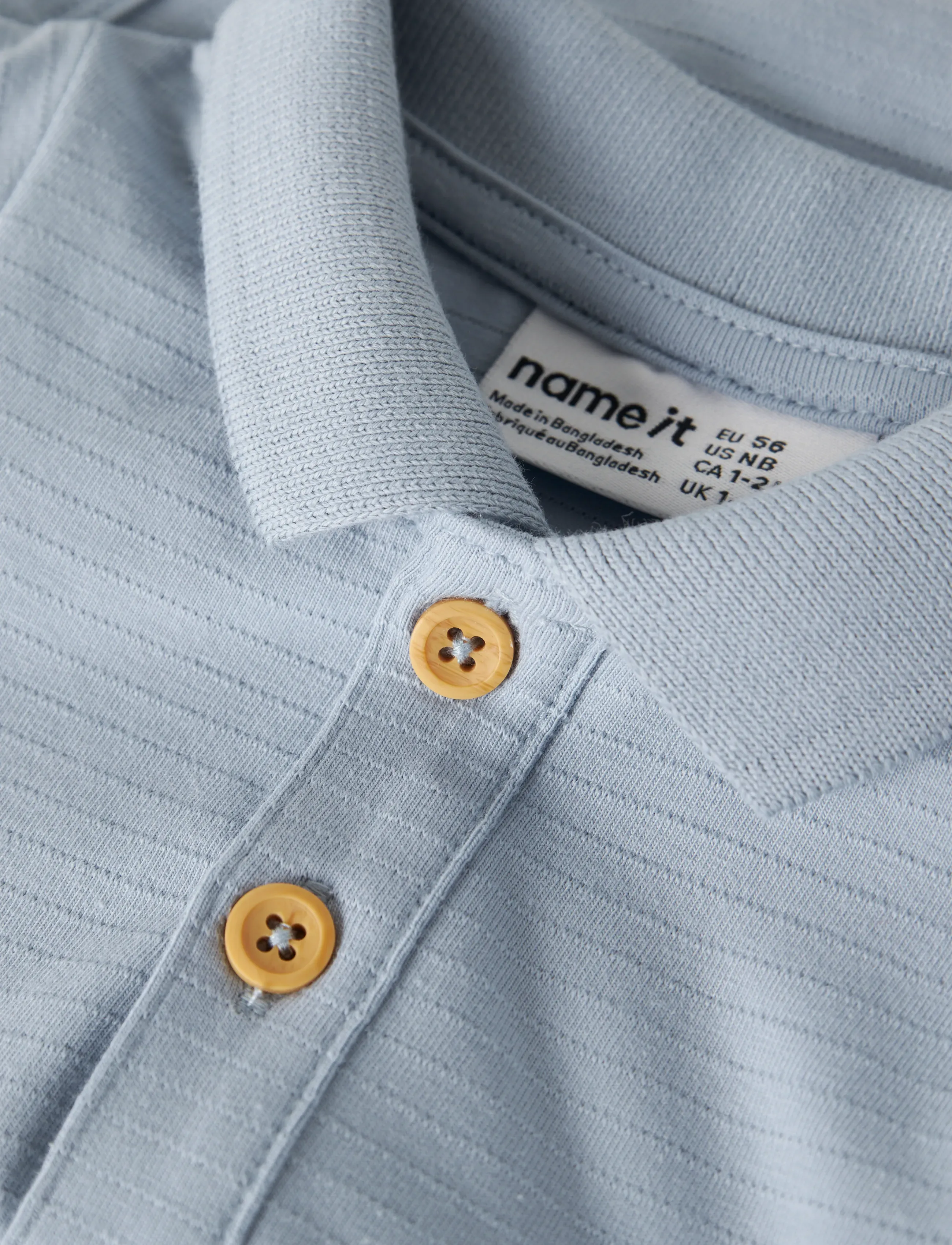 name it - NBMHOFMAN SS POLO BODY - kortärmade bodies - blue fog - 3