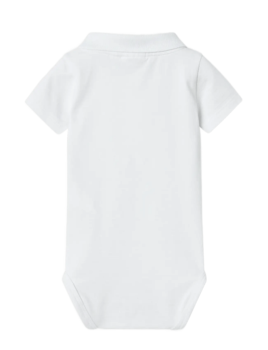 name it - NBMHOFMAN SS POLO BODY - stutterma samfellur - bright white - 1